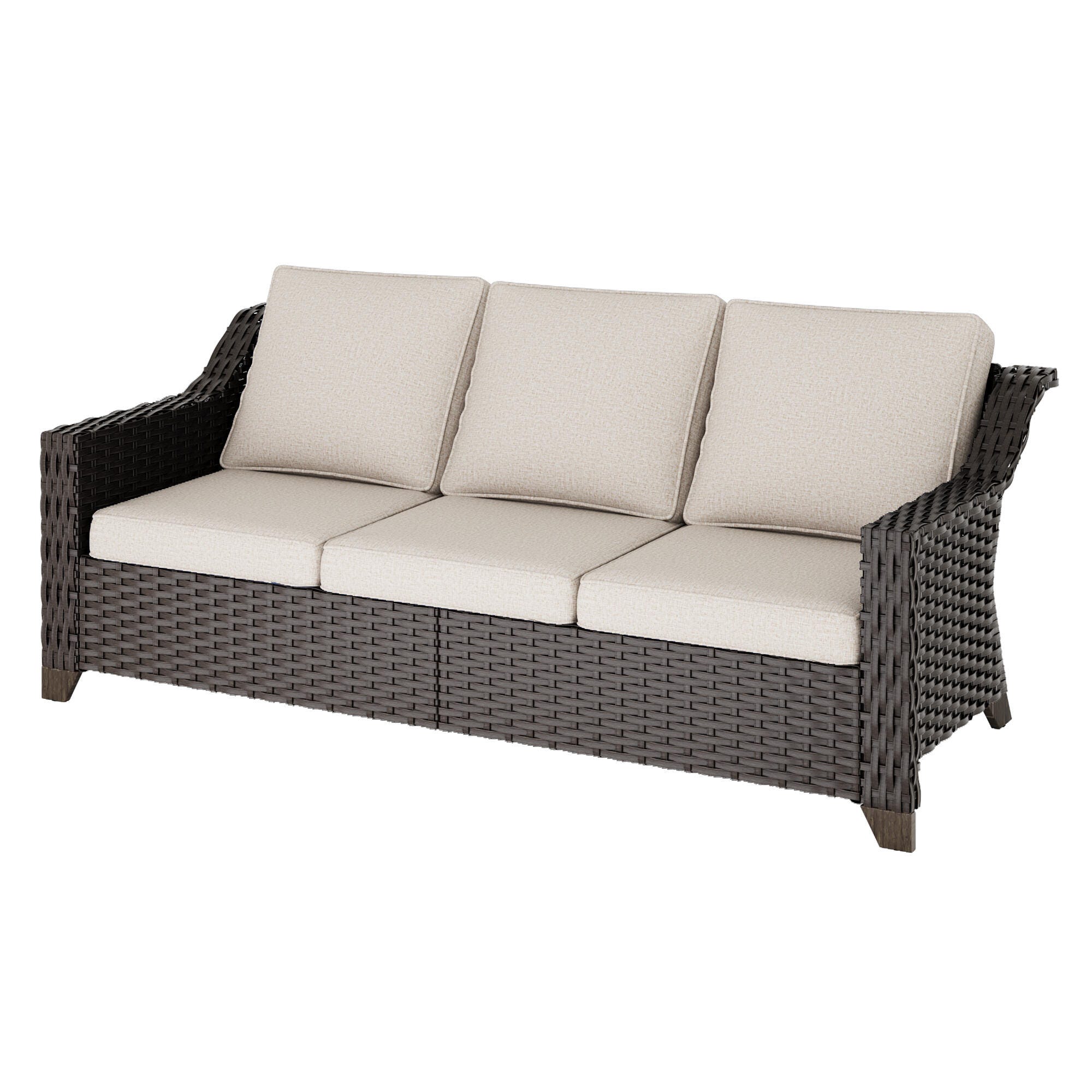 MORN HILL Sunset Cove Outdoor Sofa, Beige, large