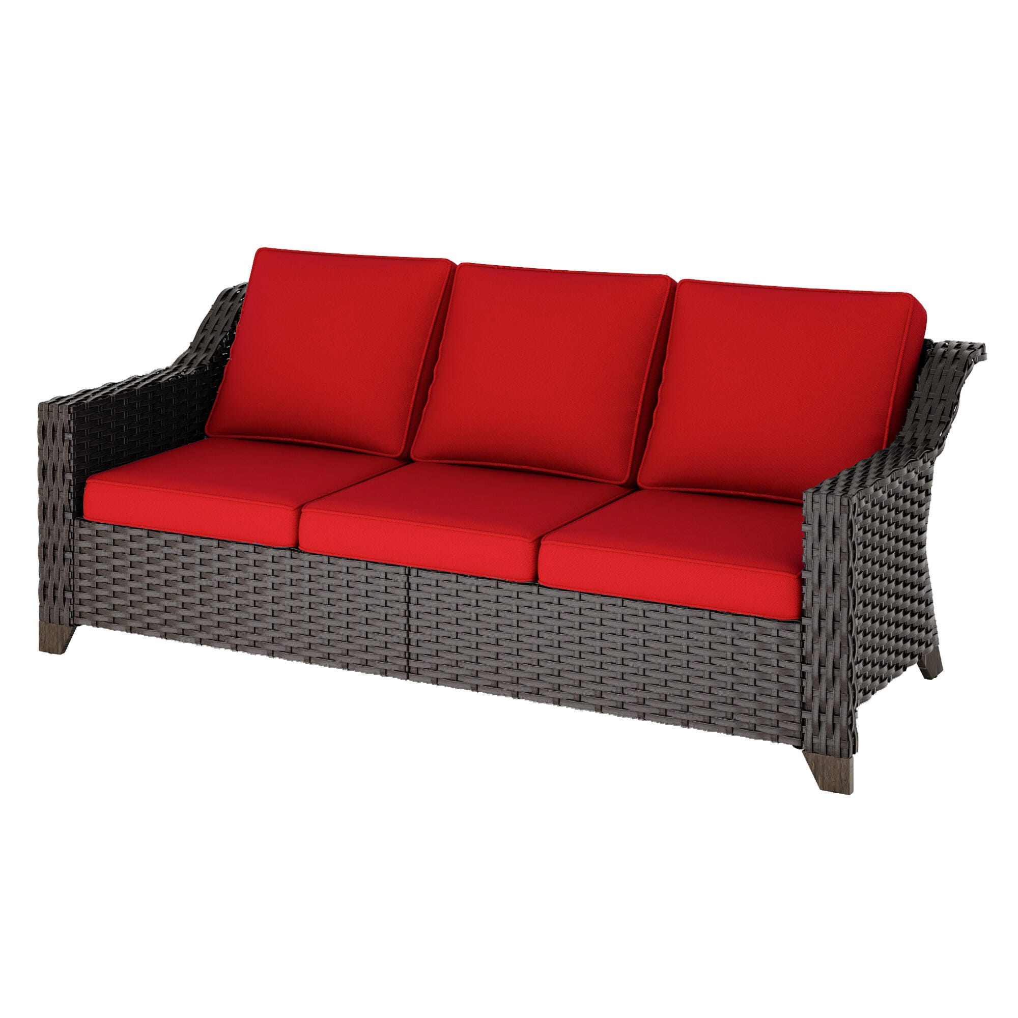 MORN HILL Sunset Cove Outdoor Sofa, Red, large