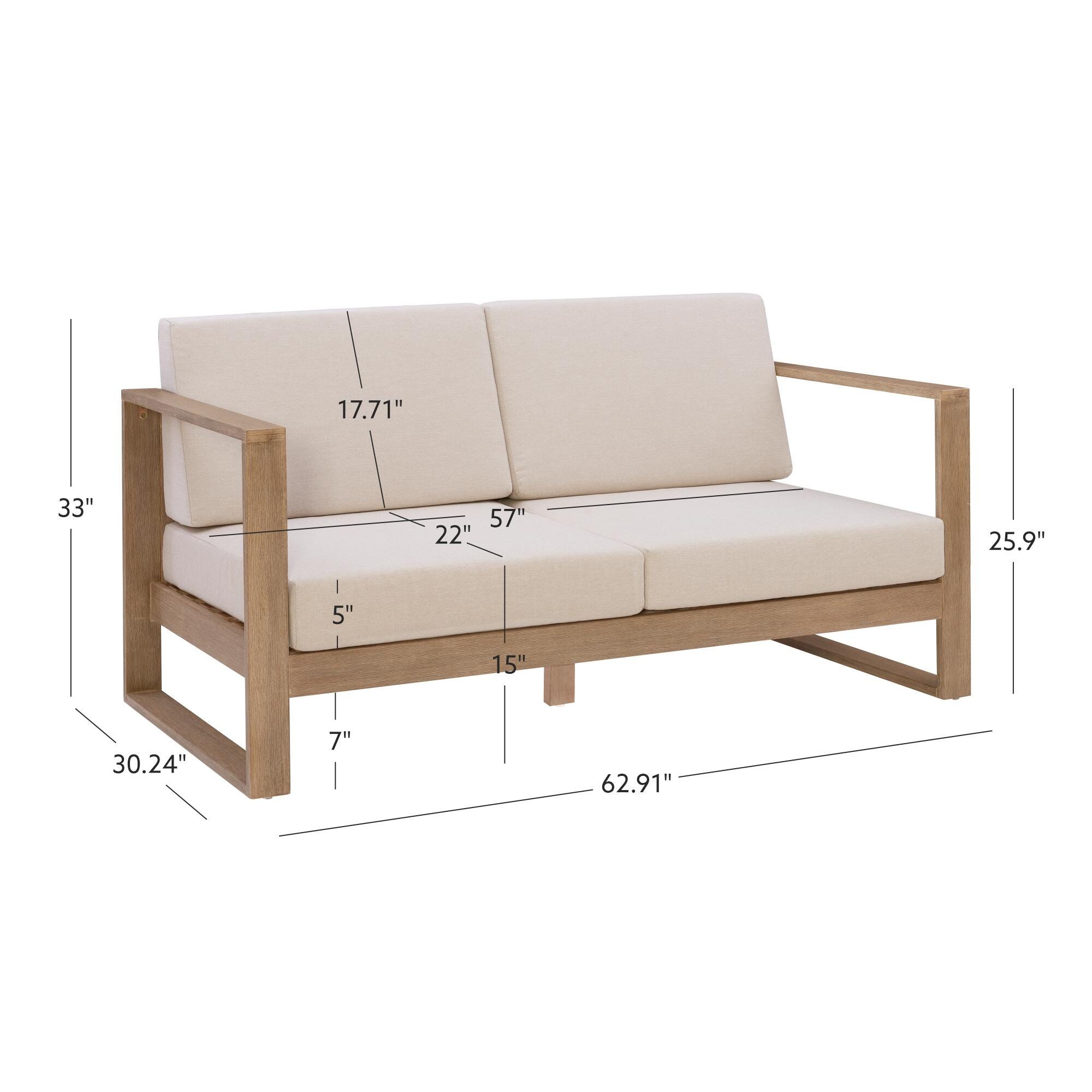 Linon Isles Loveseat, , large