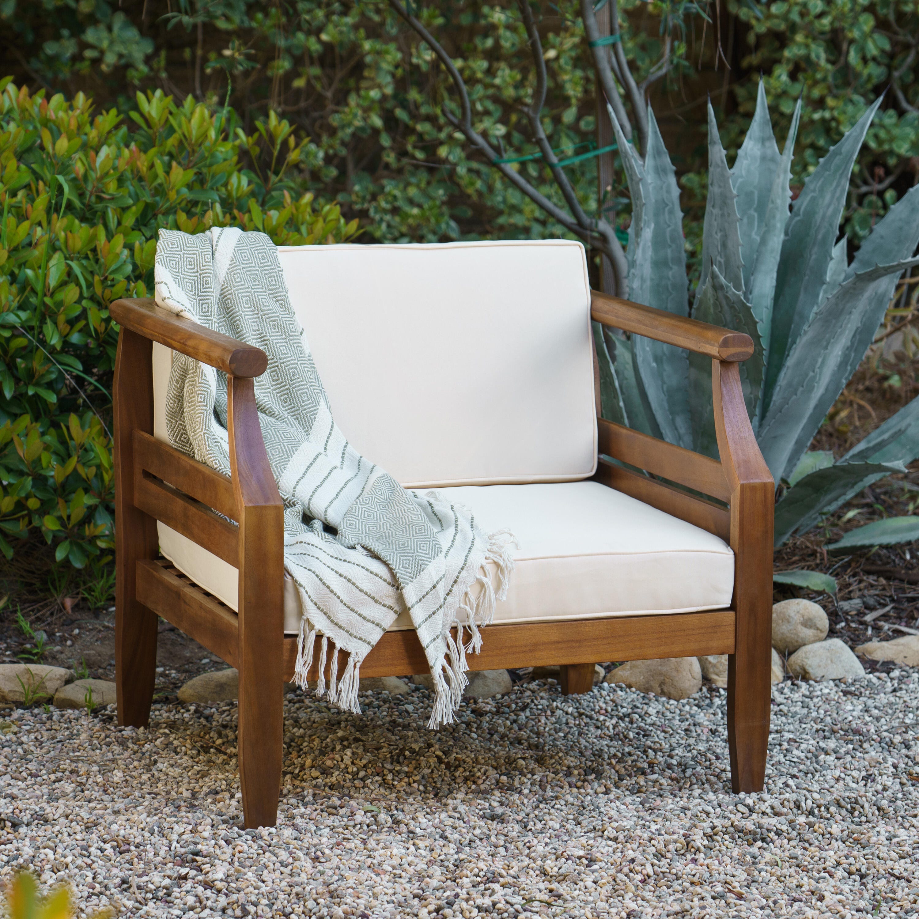Linon Holland Outdoor Lounge Chair, , rollover