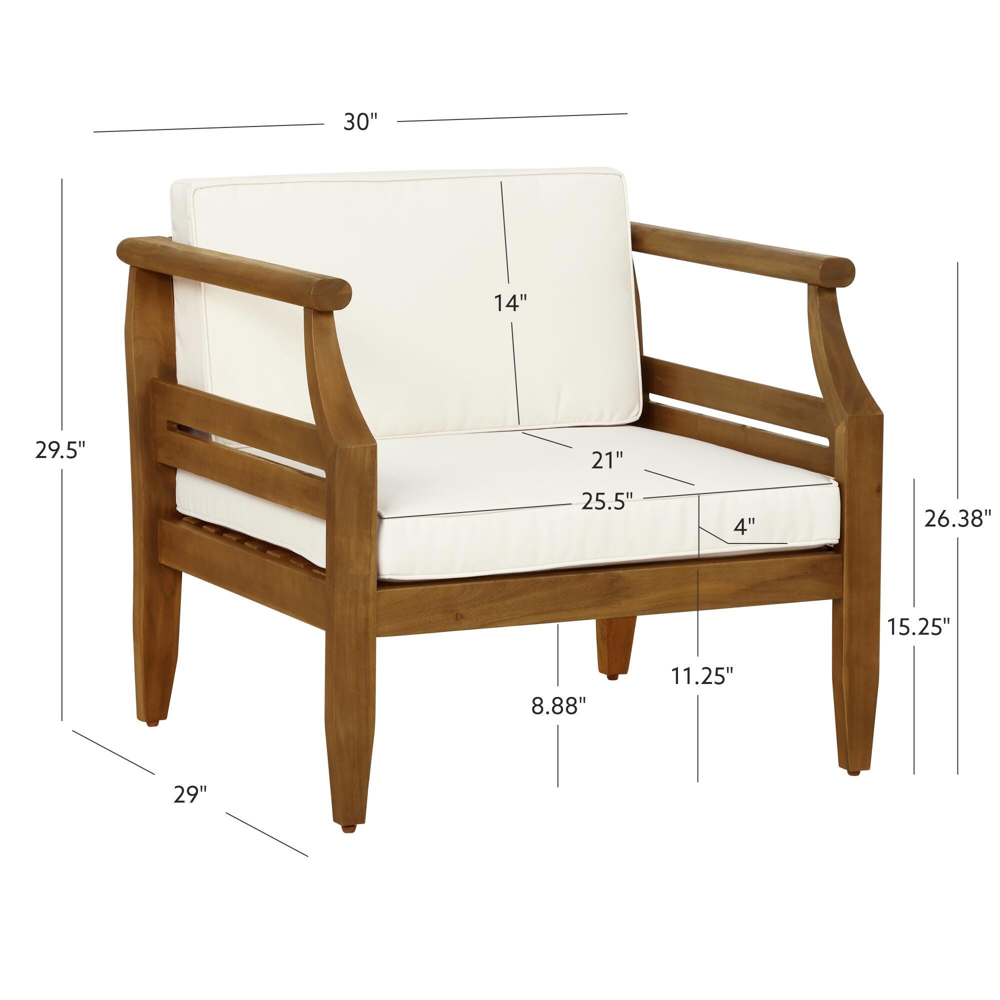 Linon Holland Outdoor Lounge Chair, , large
