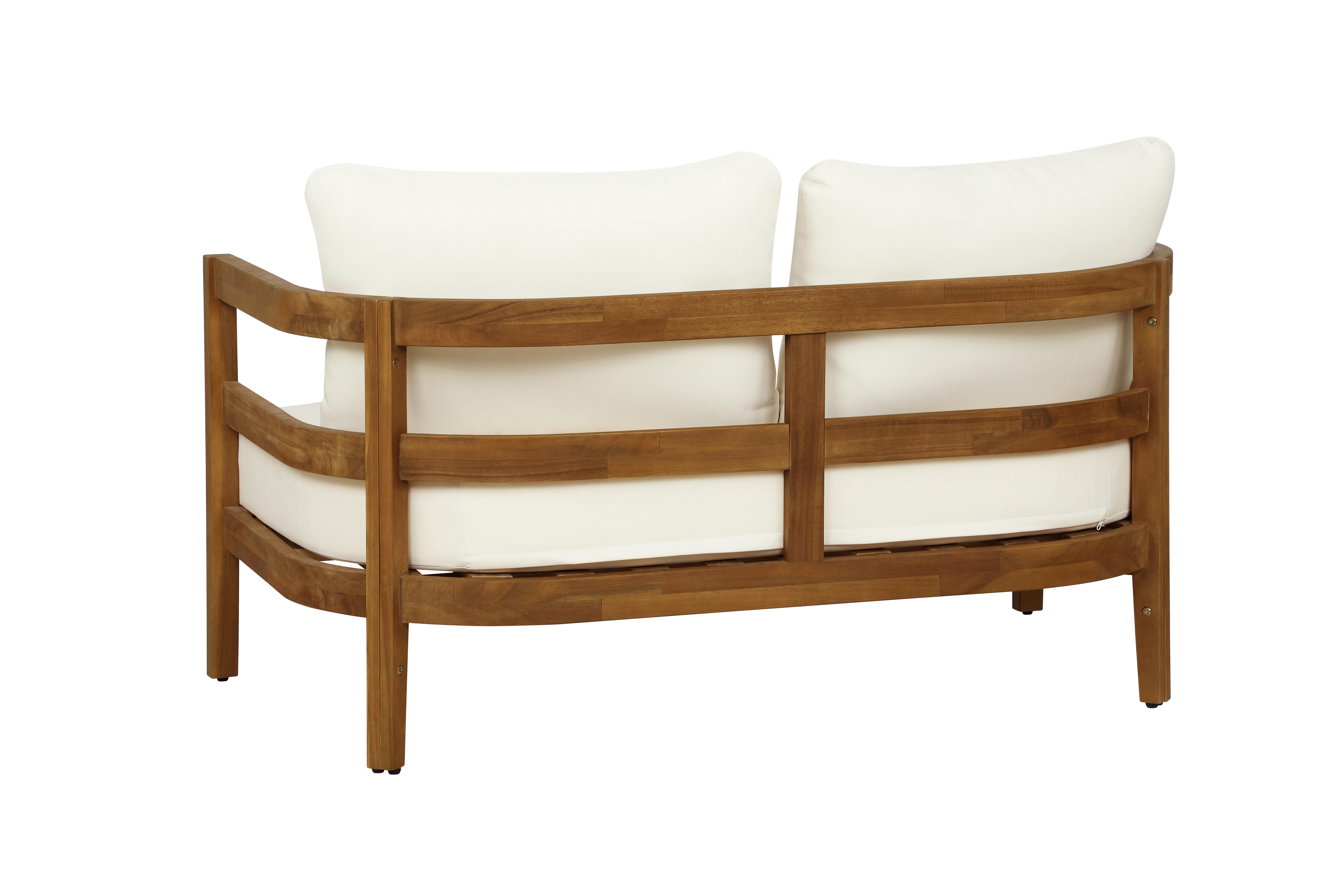 Linon Creston Outdoor Loveseat and Cocktail Table, , large