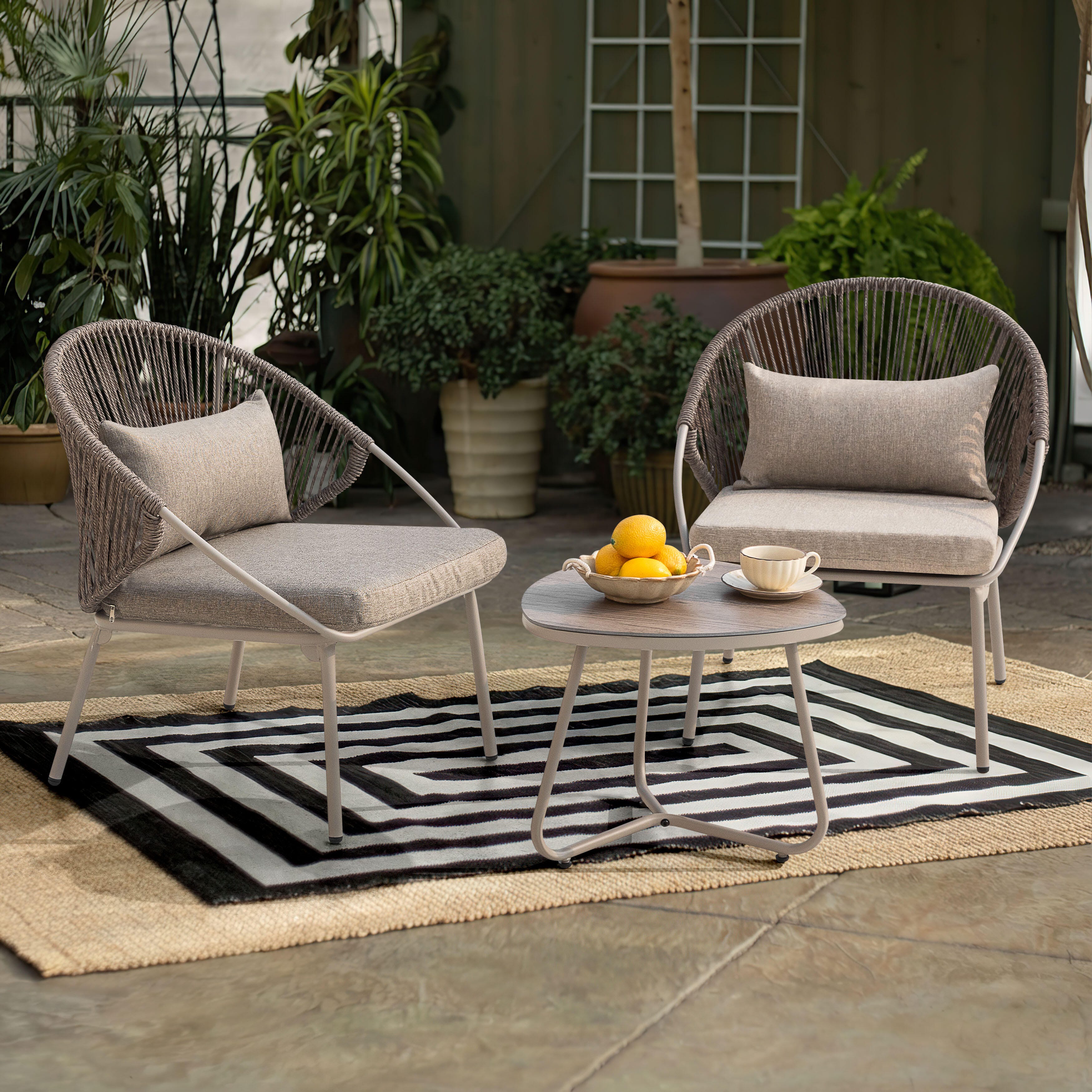 Nuu Garden Outdoor Side Table and 2 Dining Chairs, , rollover