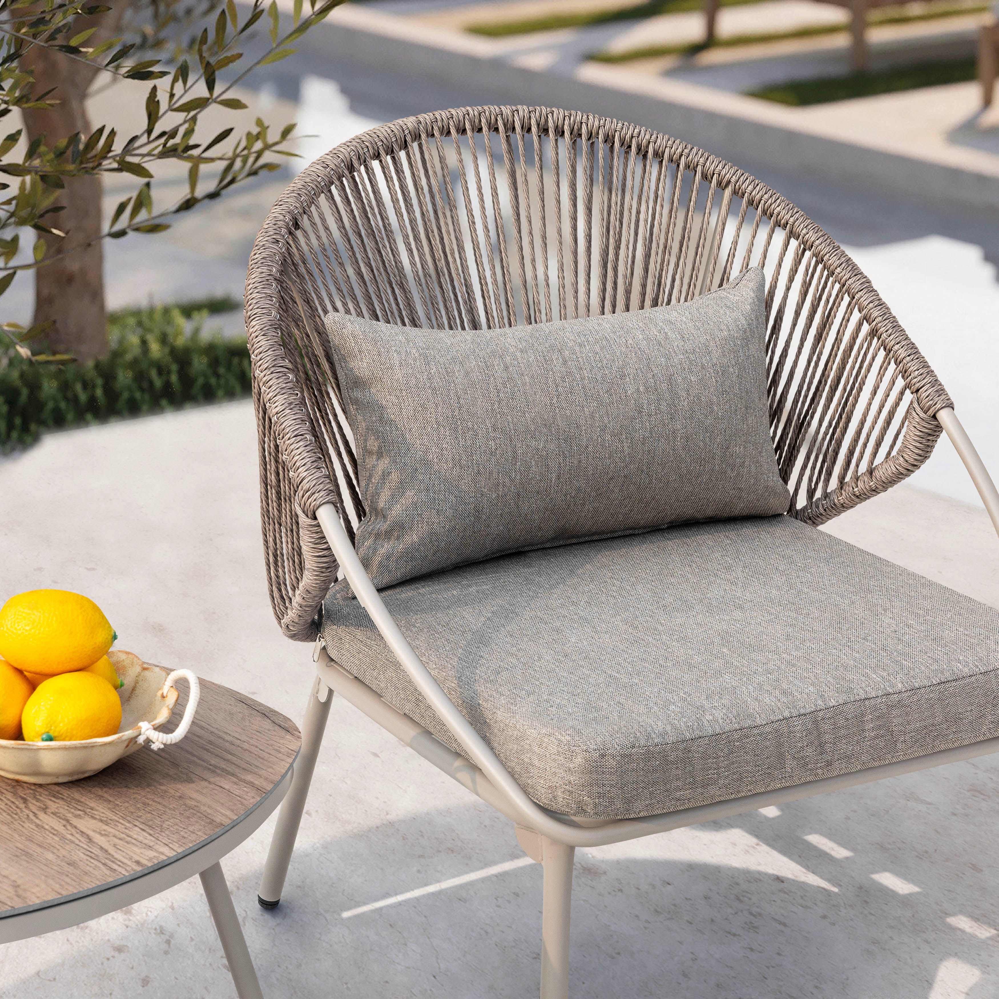 Nuu Garden Outdoor Side Table and 2 Dining Chairs, , large