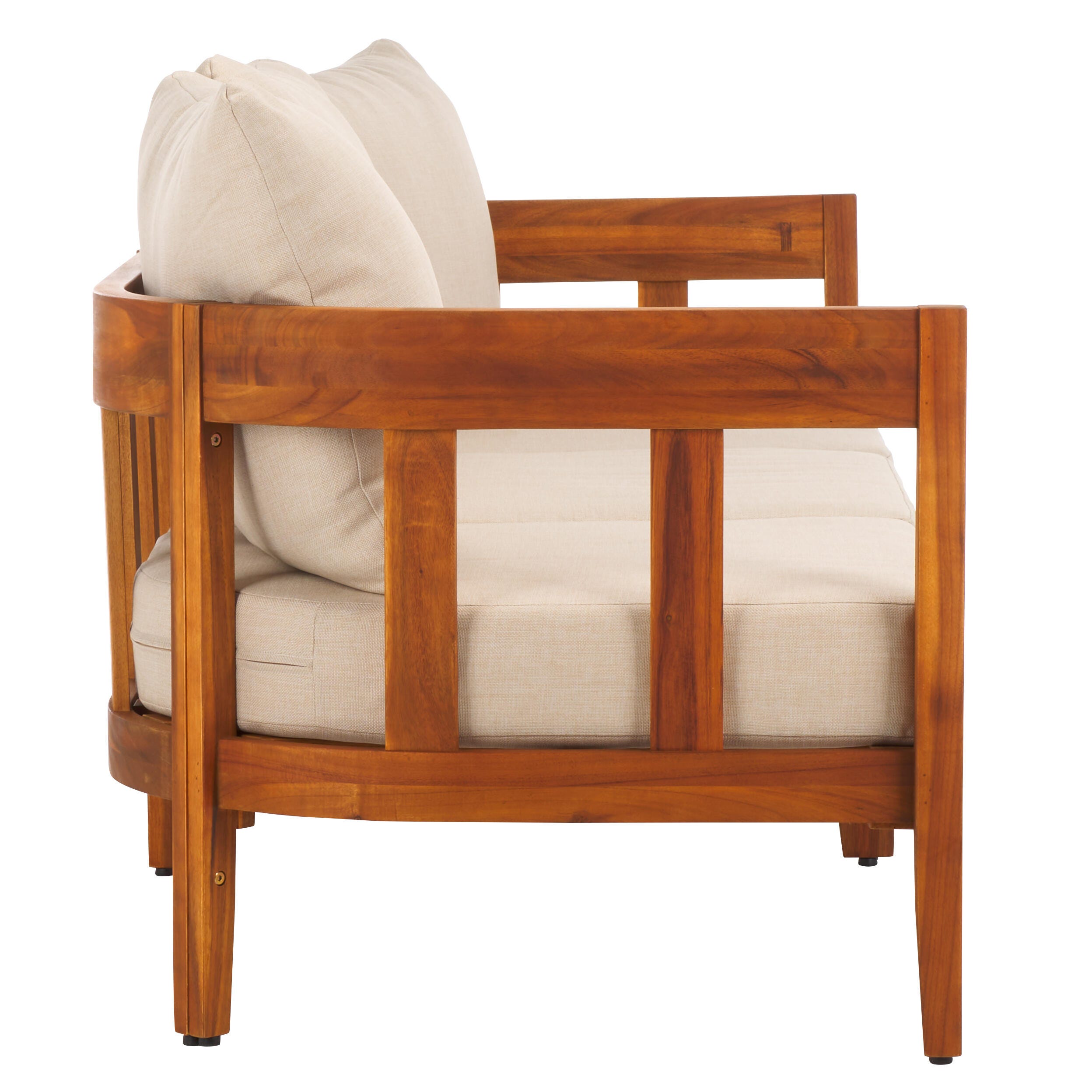 Safavieh Owen Outdoor Sofa, Tan/Cream, large