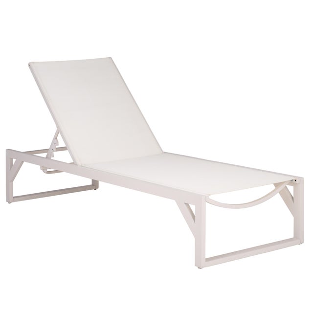 Safavieh Jordan Outdoor Chaise Lounge, White