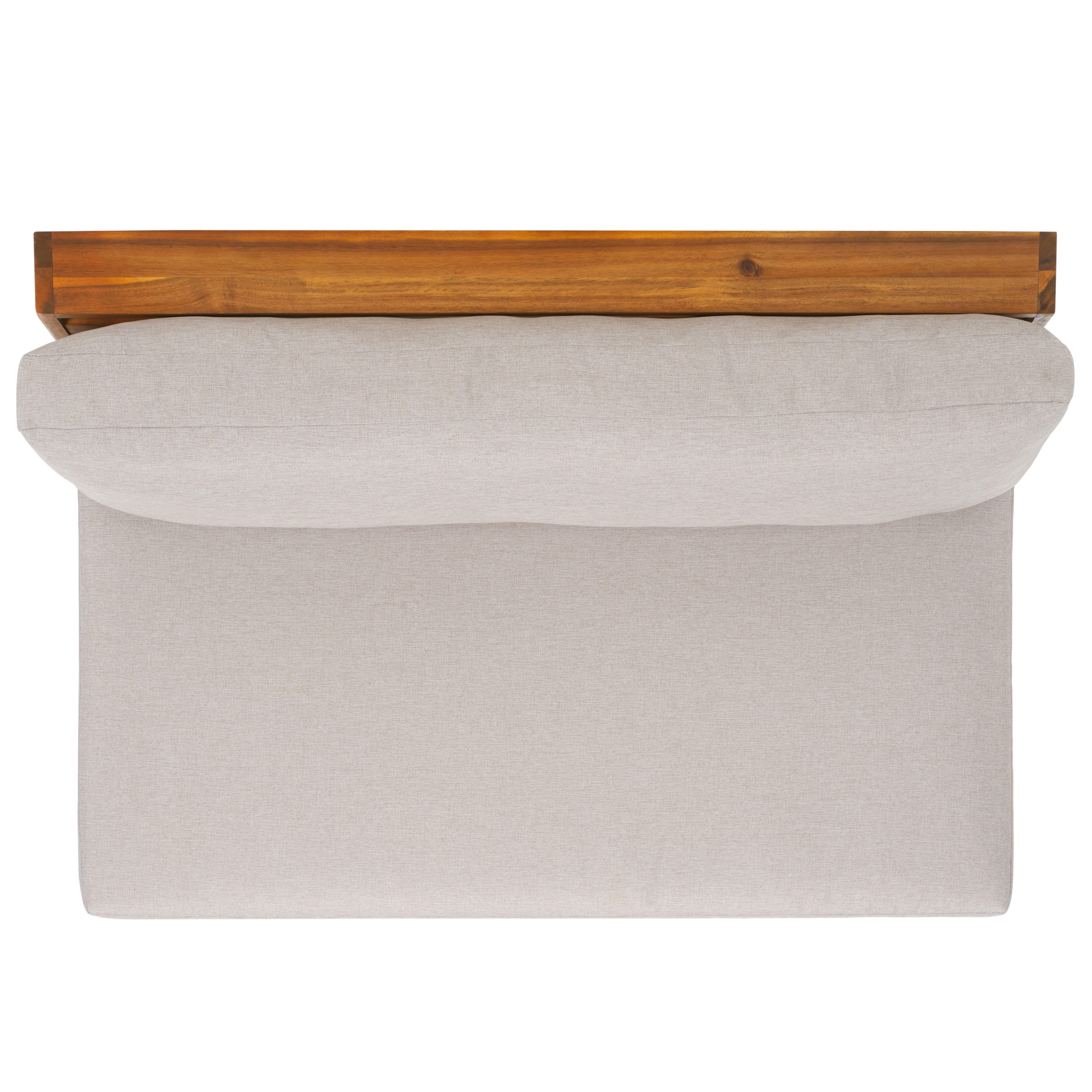 Safavieh Lynn Outdoor Loveseat, Natural/Light Gray, large