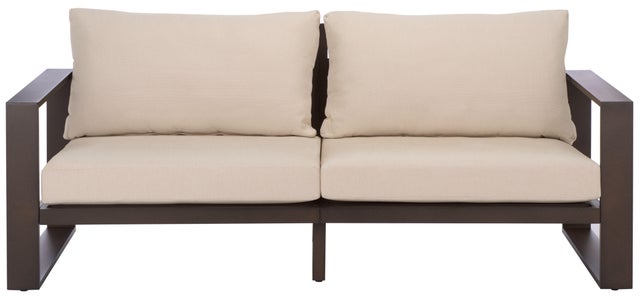 Safavieh Fash Outdoor Loveseat, Brown/Beige