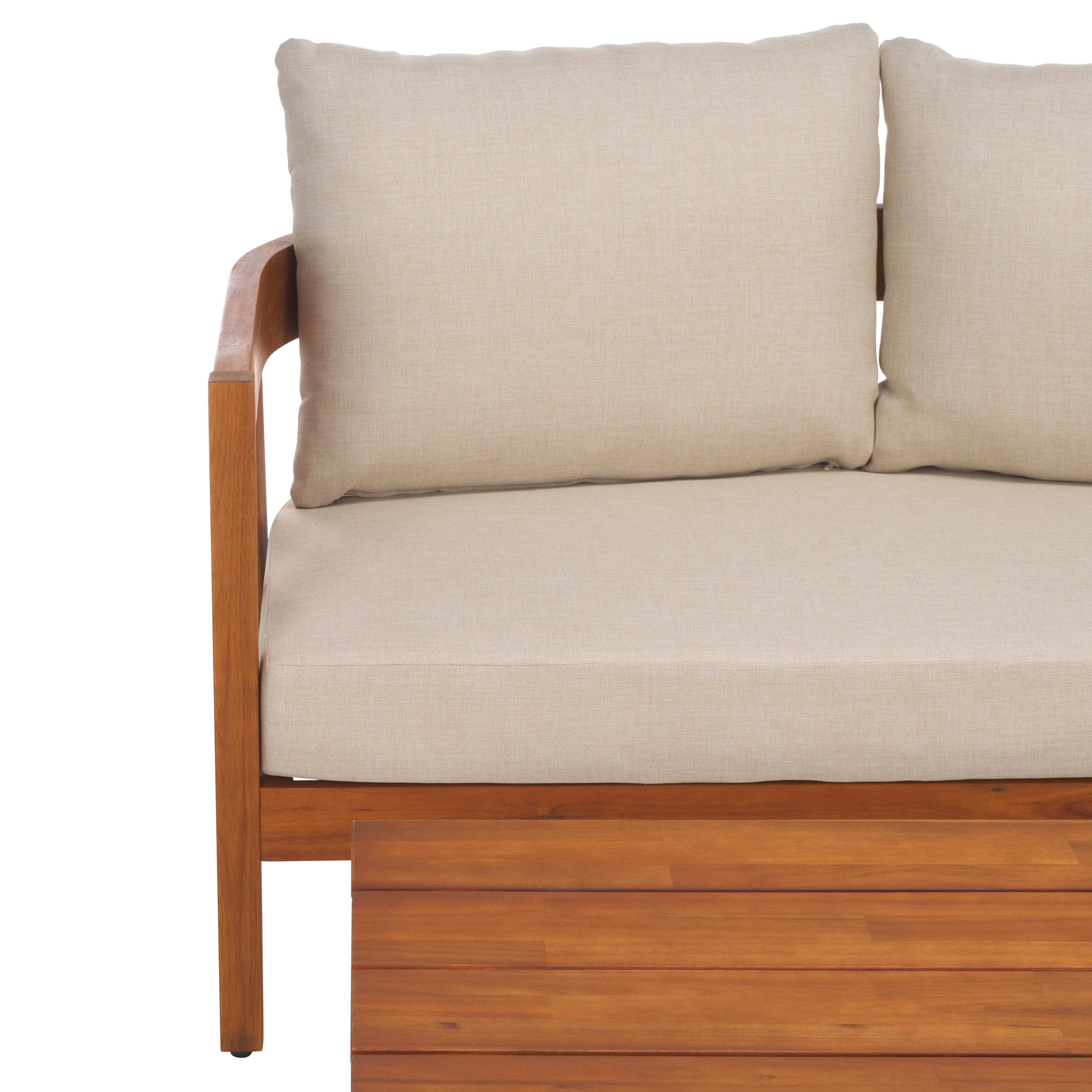 Safavieh Owen Outdoor Loveseat With Table, , large