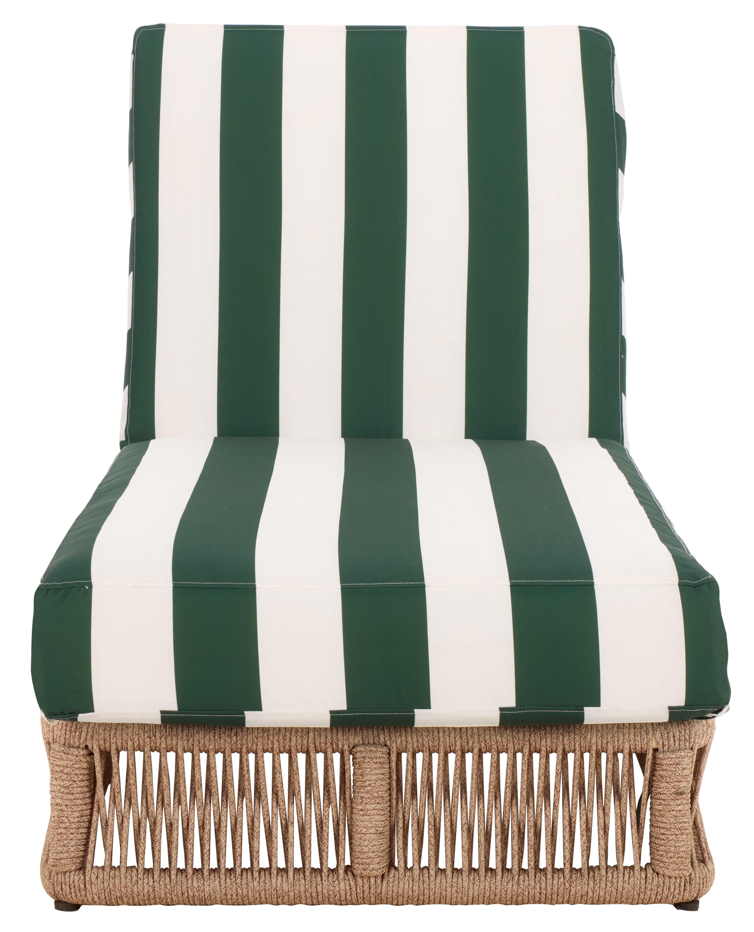 Safavieh Gillian Outdoor Chaise Lounge, Tan/Green, large