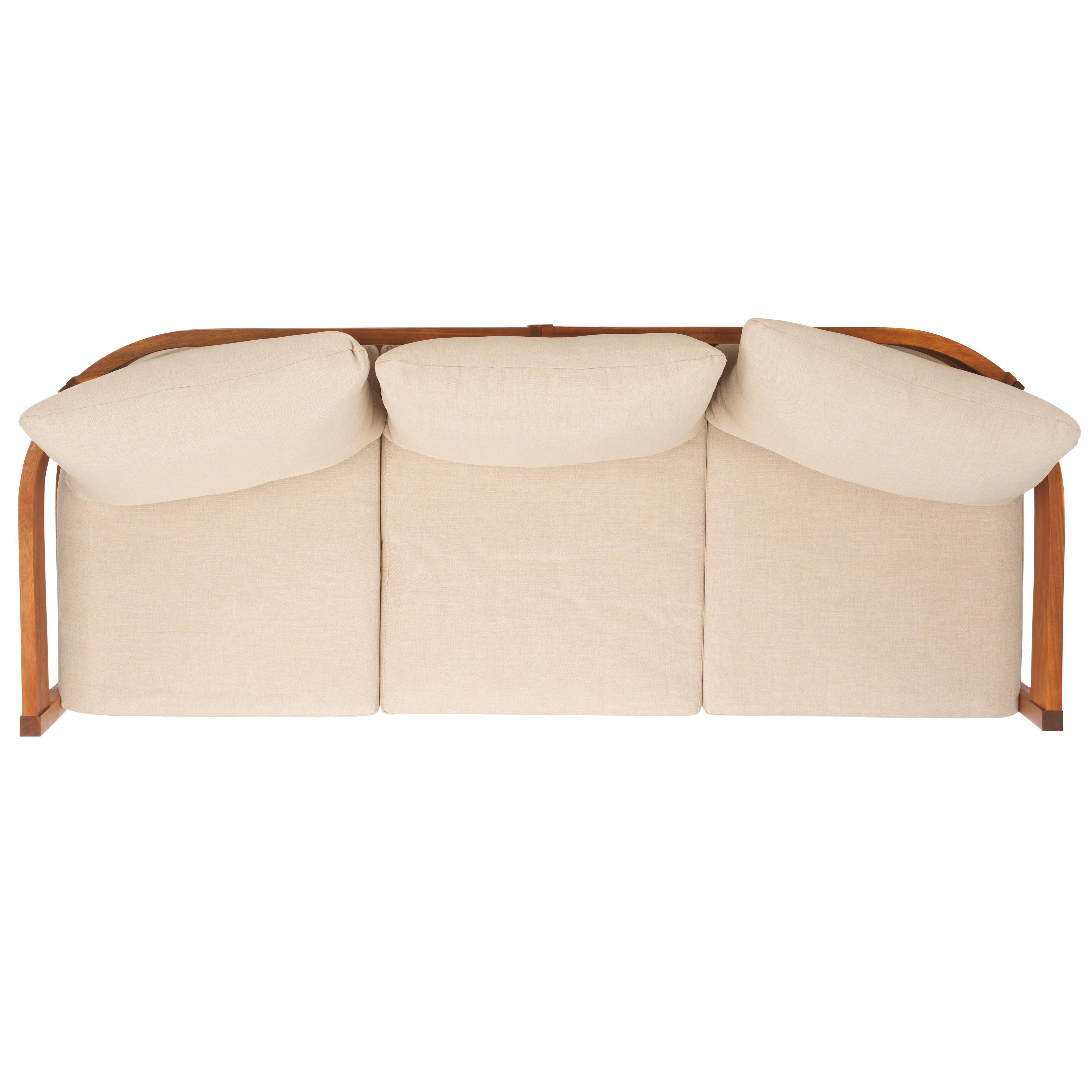 Safavieh Owen Outdoor Sofa, Brown/Beige, large
