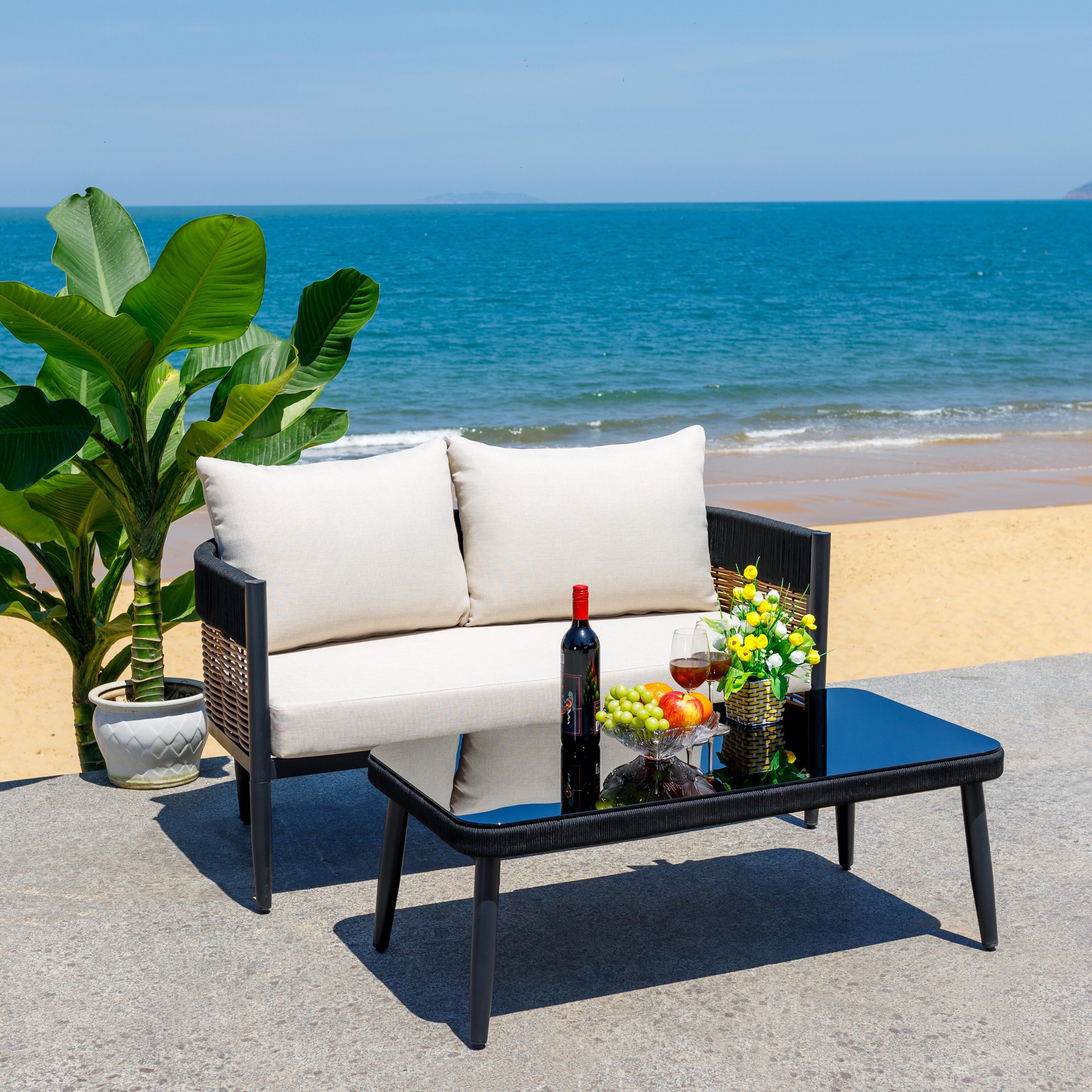 Safavieh Harrison Outdoor Loveseat