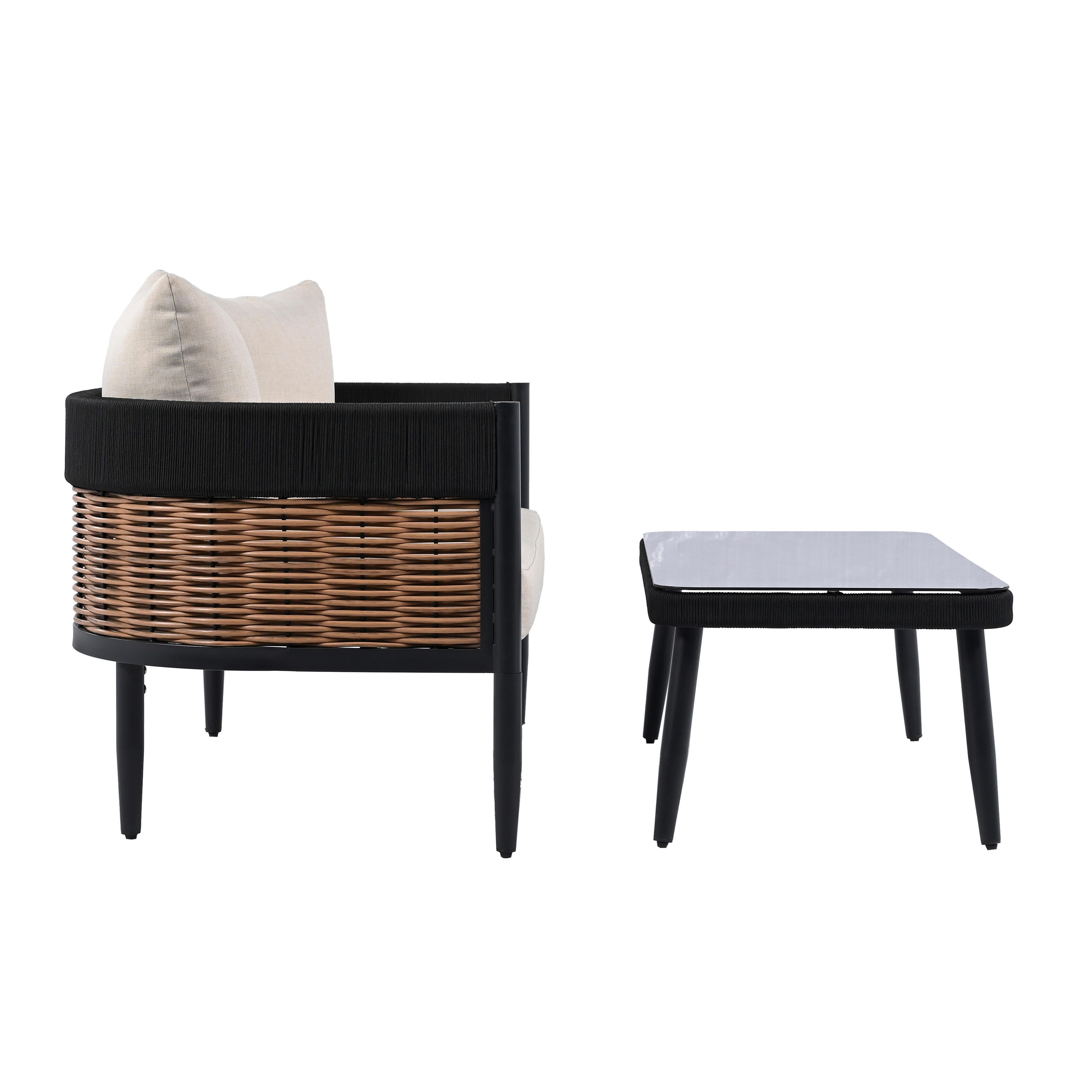 Safavieh Harrison Outdoor Loveseat, , large