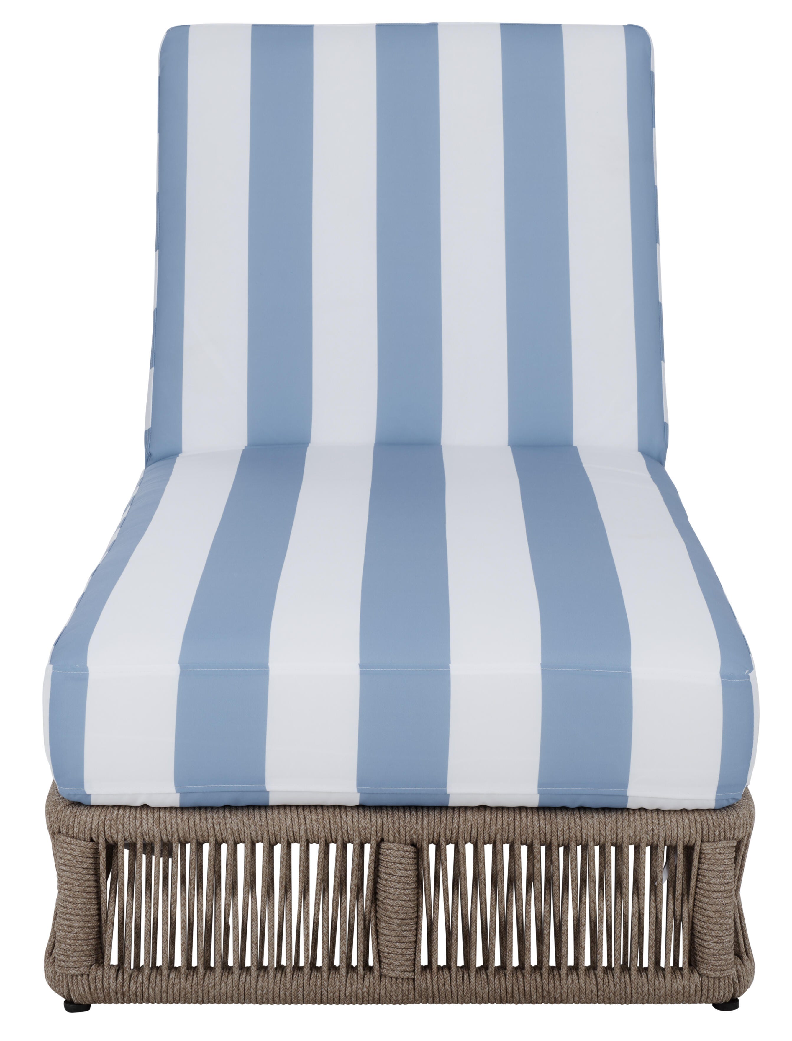 Safavieh Gillian Outdoor Chaise Lounge, Tan/Blue, large