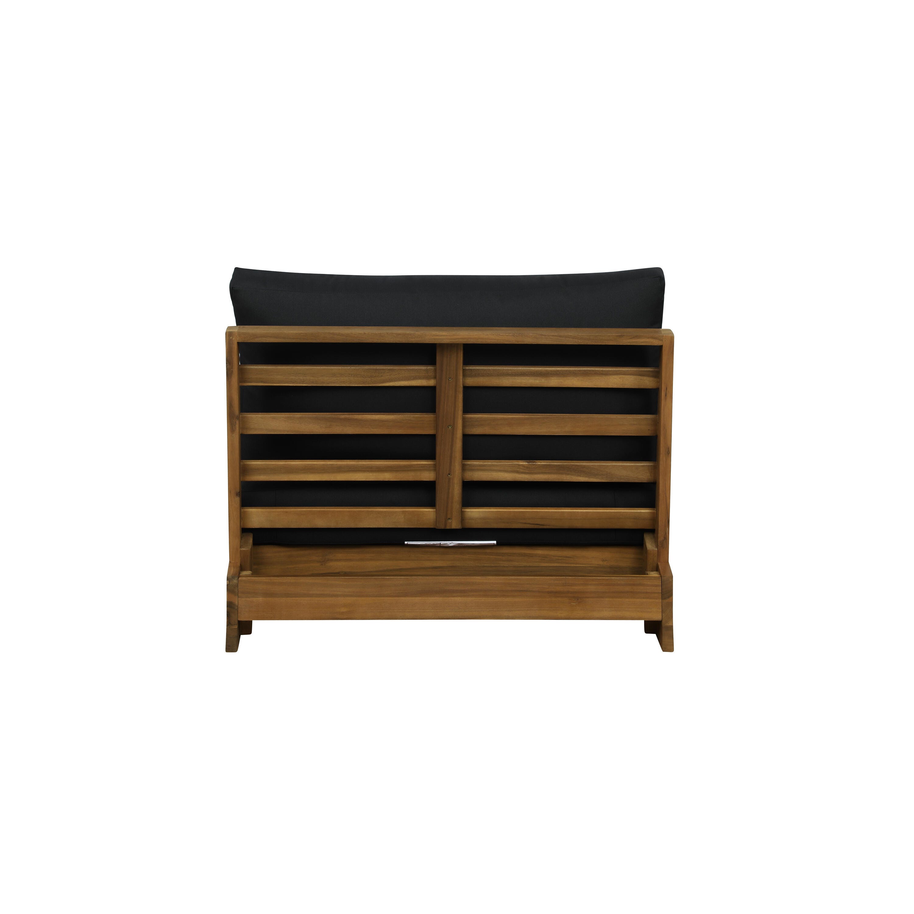 Linon Carmel Outdoor Lounge Chair, Brown/Black, large