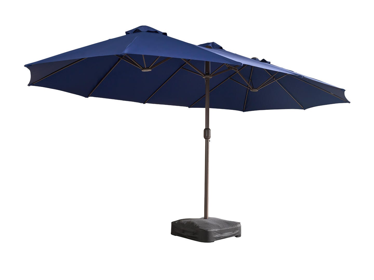 HOMLUX Solid 14.5' Outdoor Umbrella, Royal Blue, large