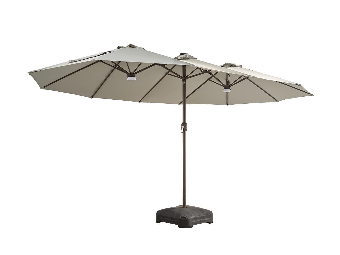 HOMLUX 14.5' Outdoor Umbrella, Gray, large
