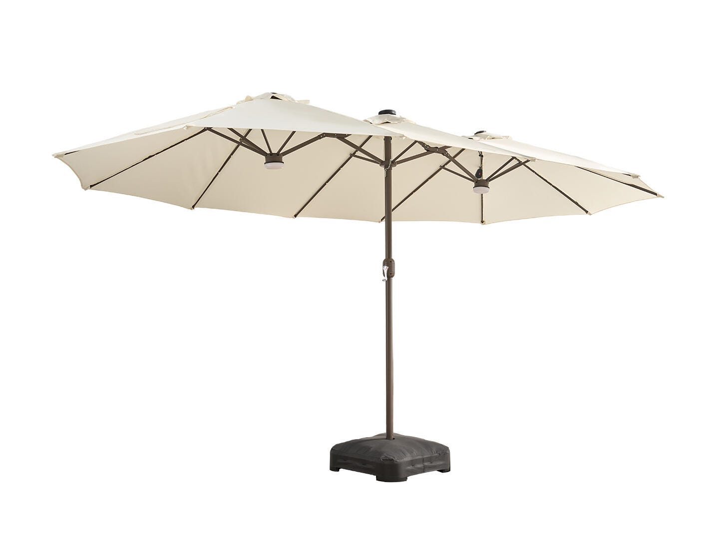HOMLUX Premium 14.5' Outdoor Umbrella, White, large