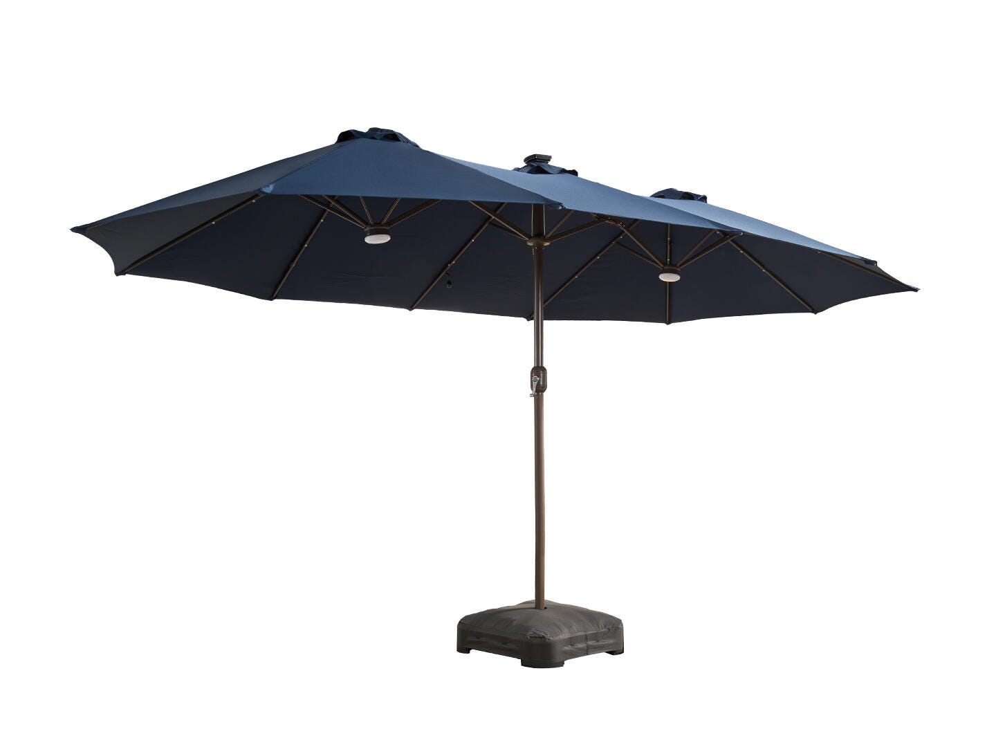 HOMLUX Premium 14.5' Outdoor Umbrella, Dark Blue, large