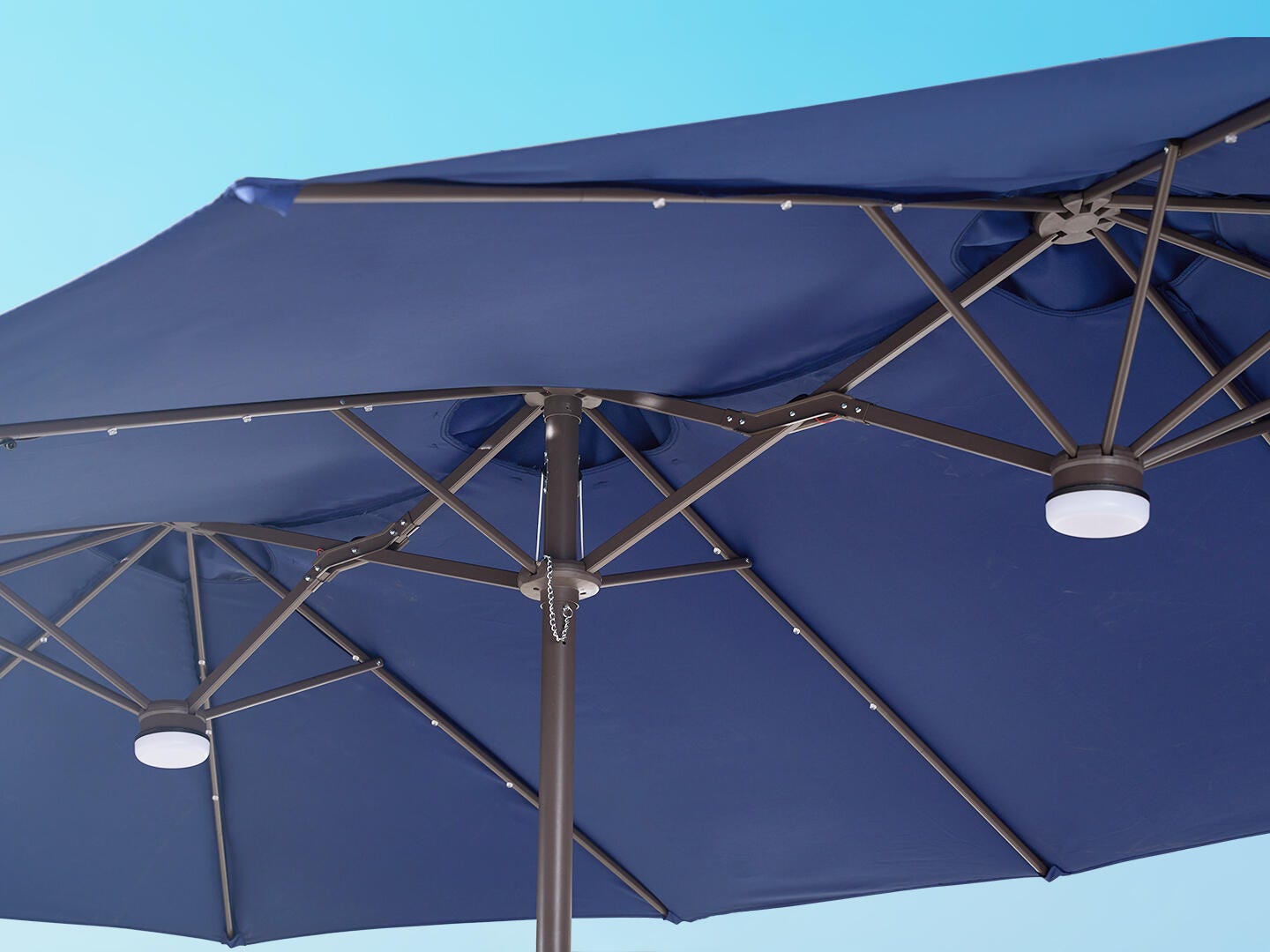 HOMLUX Premium 14.5' Outdoor Umbrella, Royal Blue, large