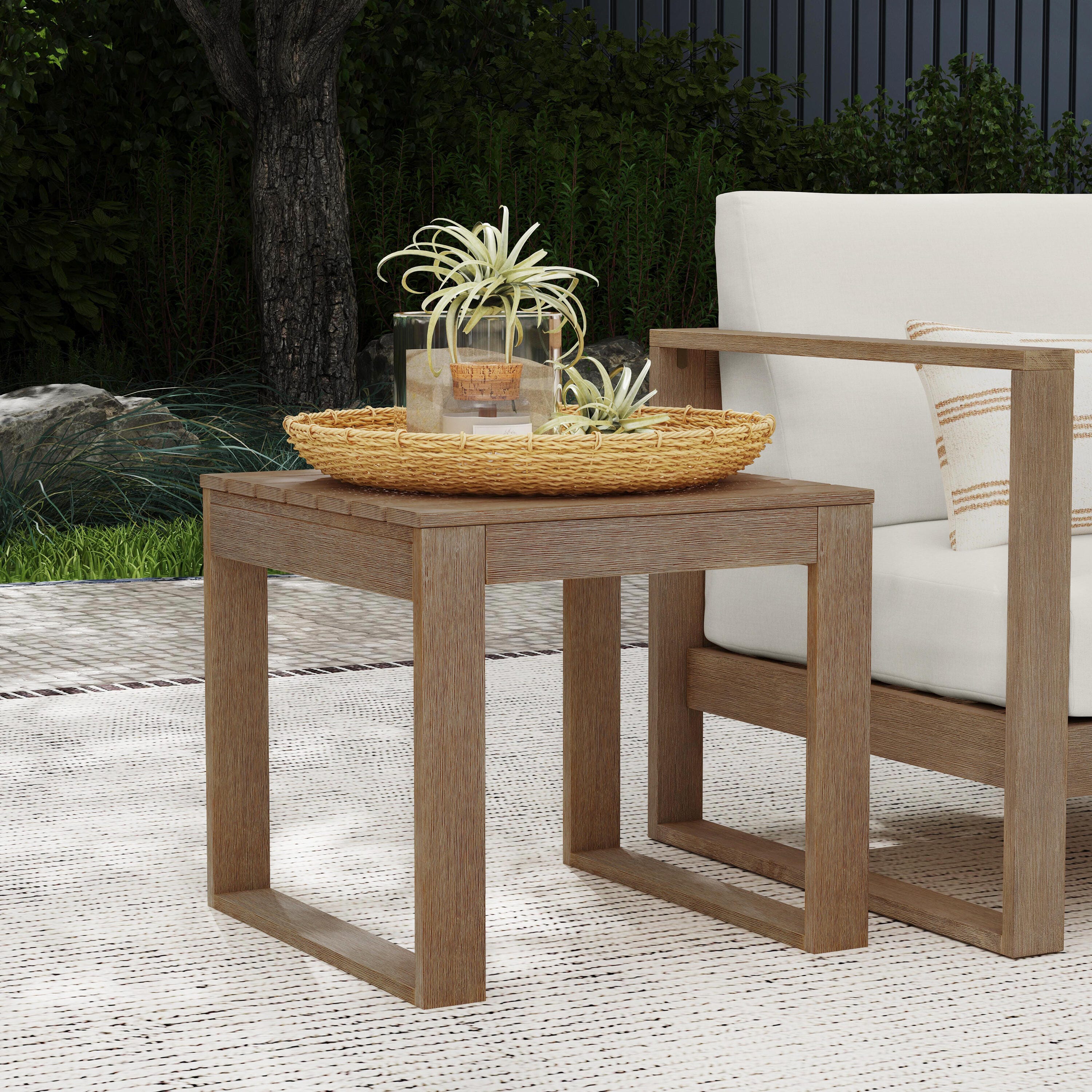 Linon Isles Outdoor Side Table, , rollover