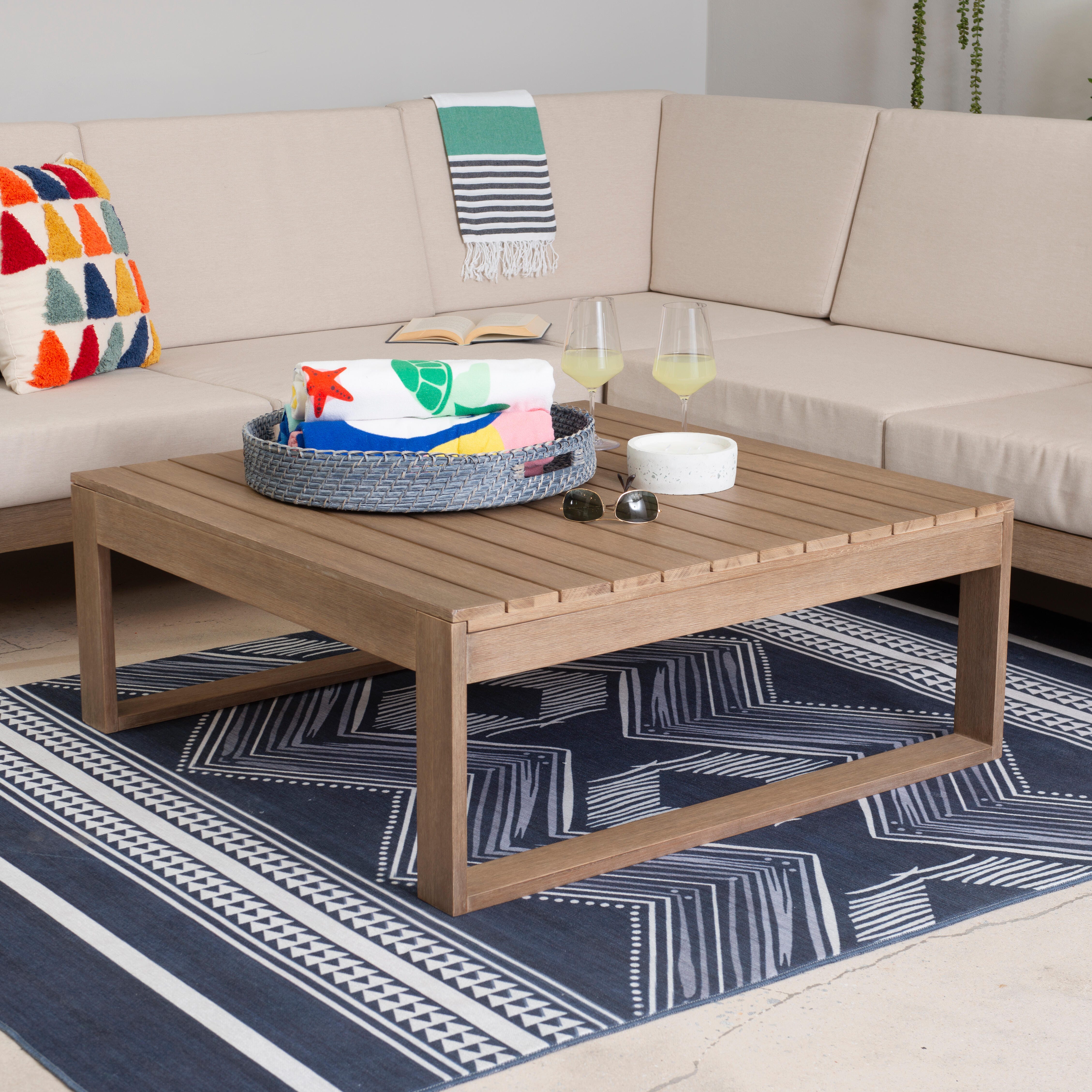 Linon Isles Outdoor Coffee Table, , large