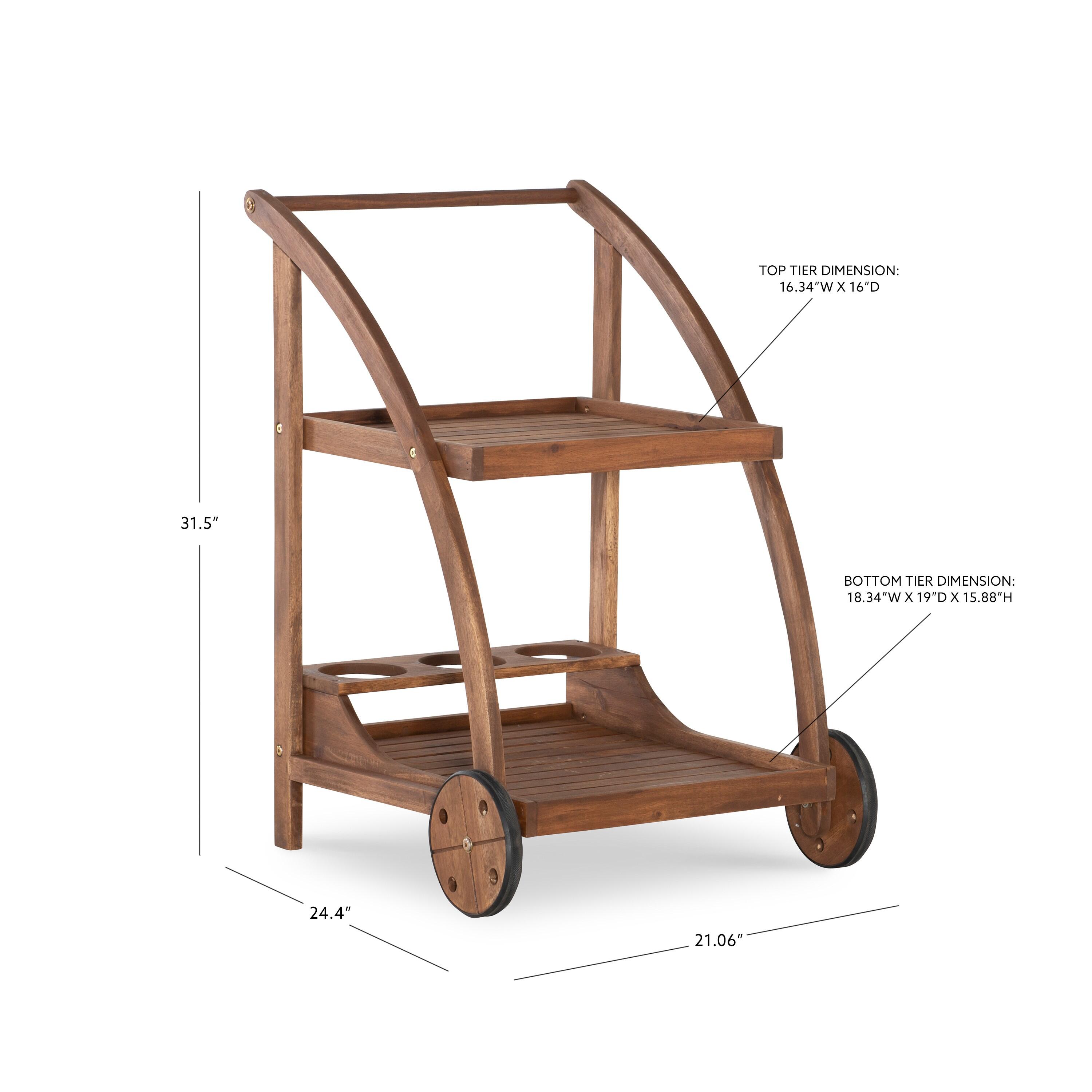 Linon Outdoor Bar Cart, , large