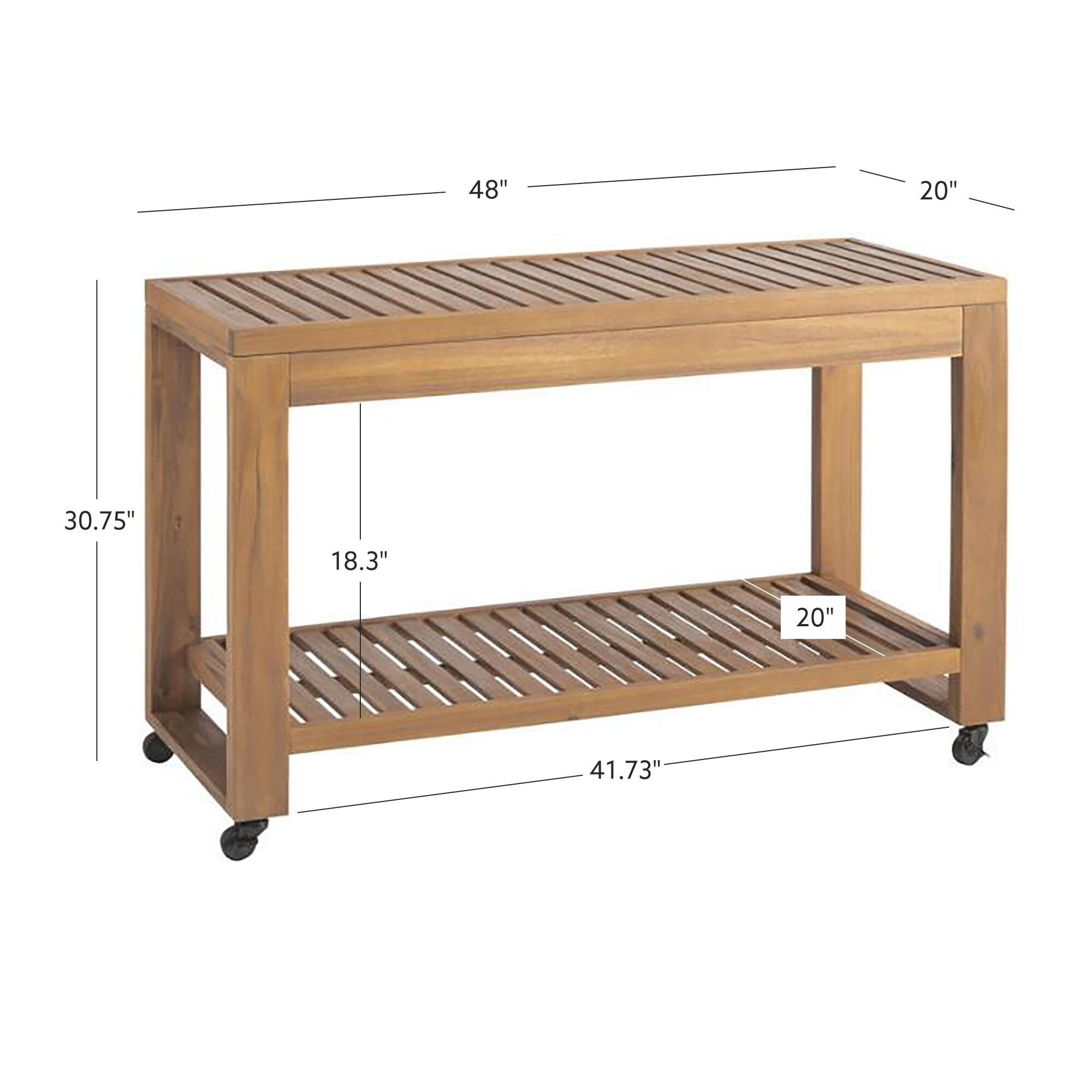 Linon Cary Outdoor Kitchen Island, , large