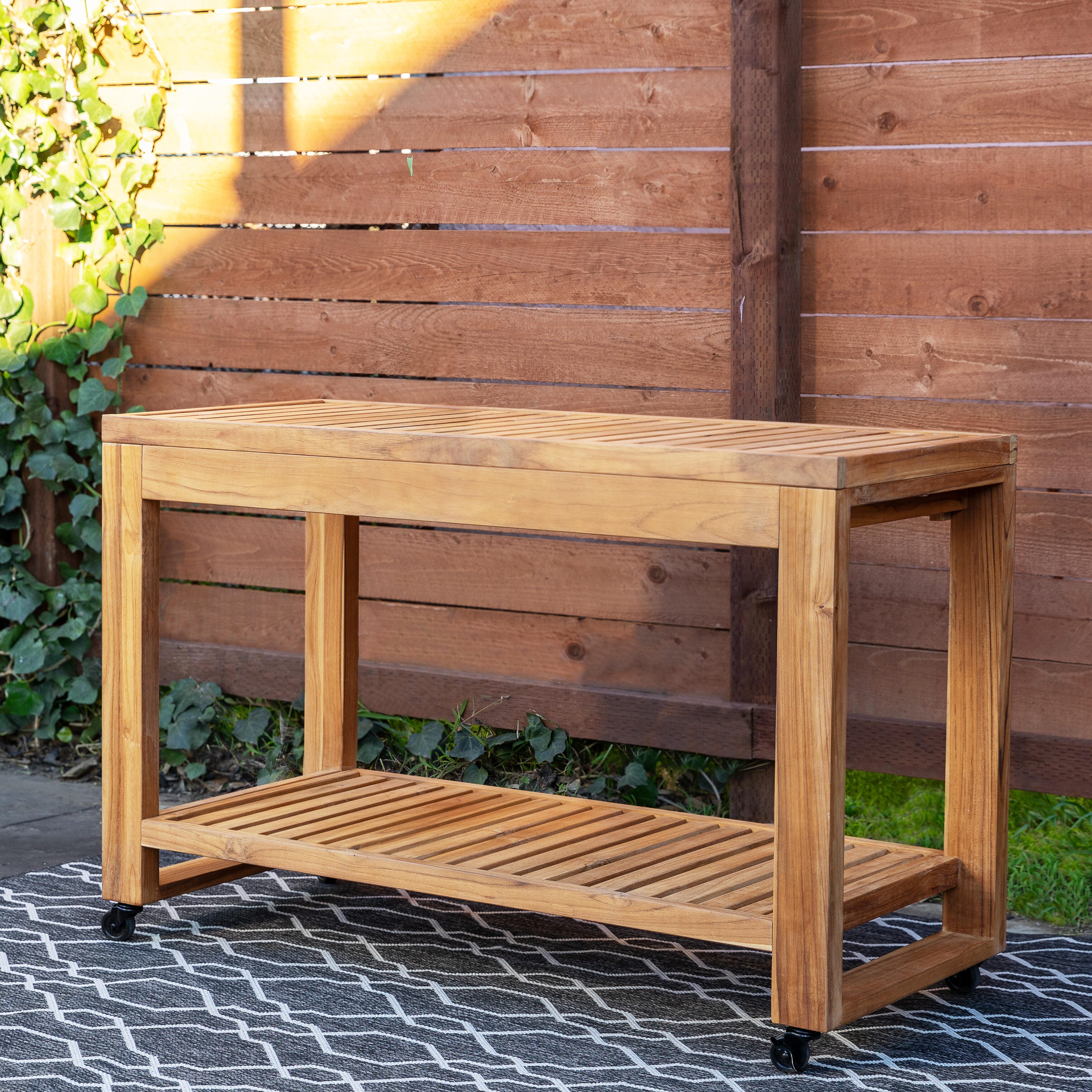 Linon Cary Outdoor Kitchen Island, , large