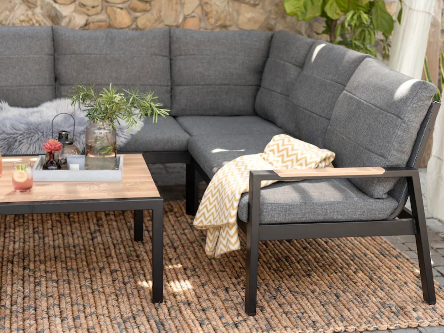 Amazonia Bamba 4-Piece Outdoor Sectional, , large