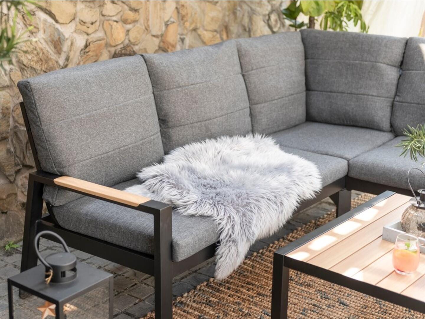 Amazonia Bamba 4-Piece Outdoor Sectional, , large