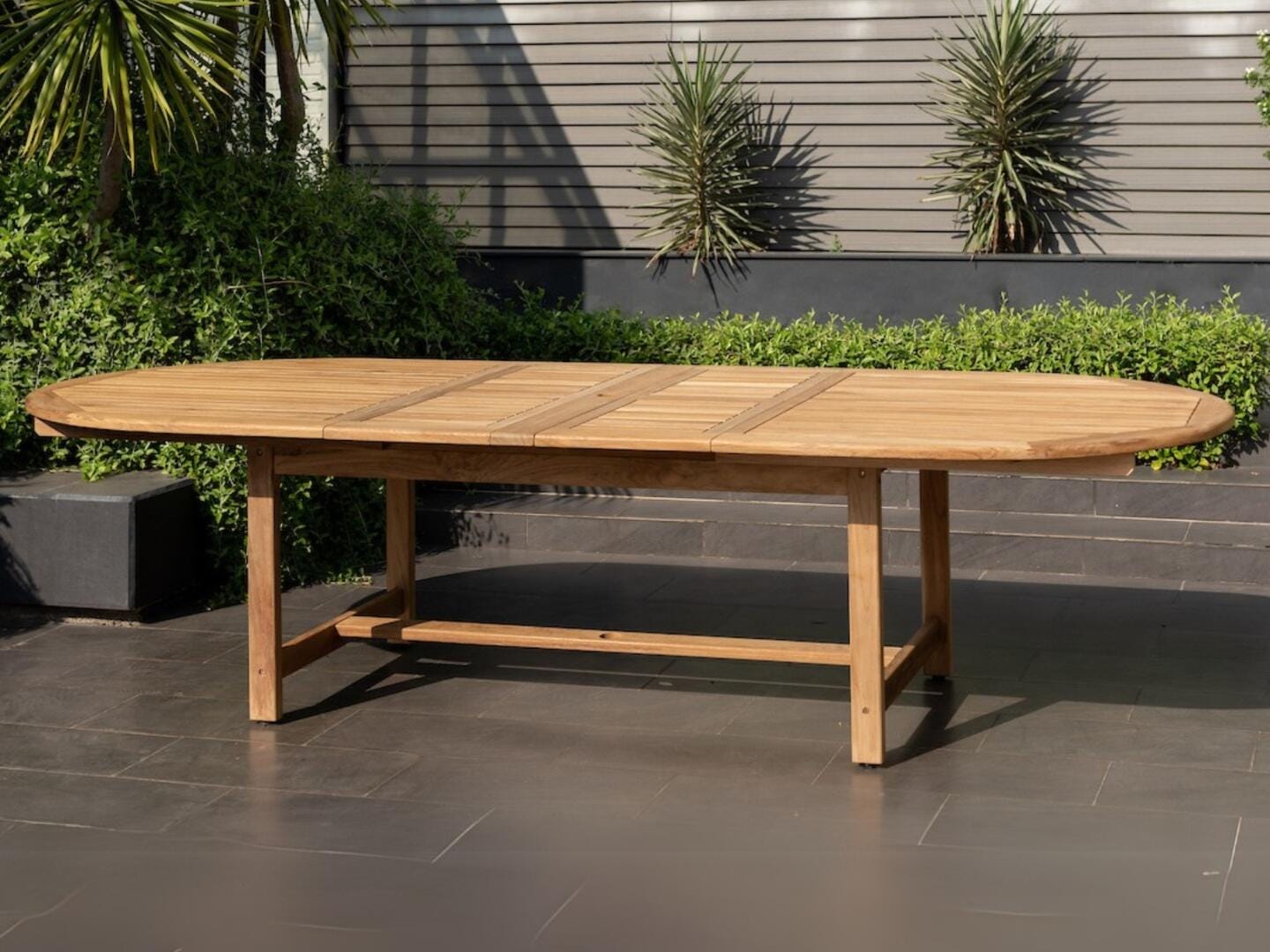 Amazonia Cane Outdoor Extendable Dining Table and 10 Chairs, , large