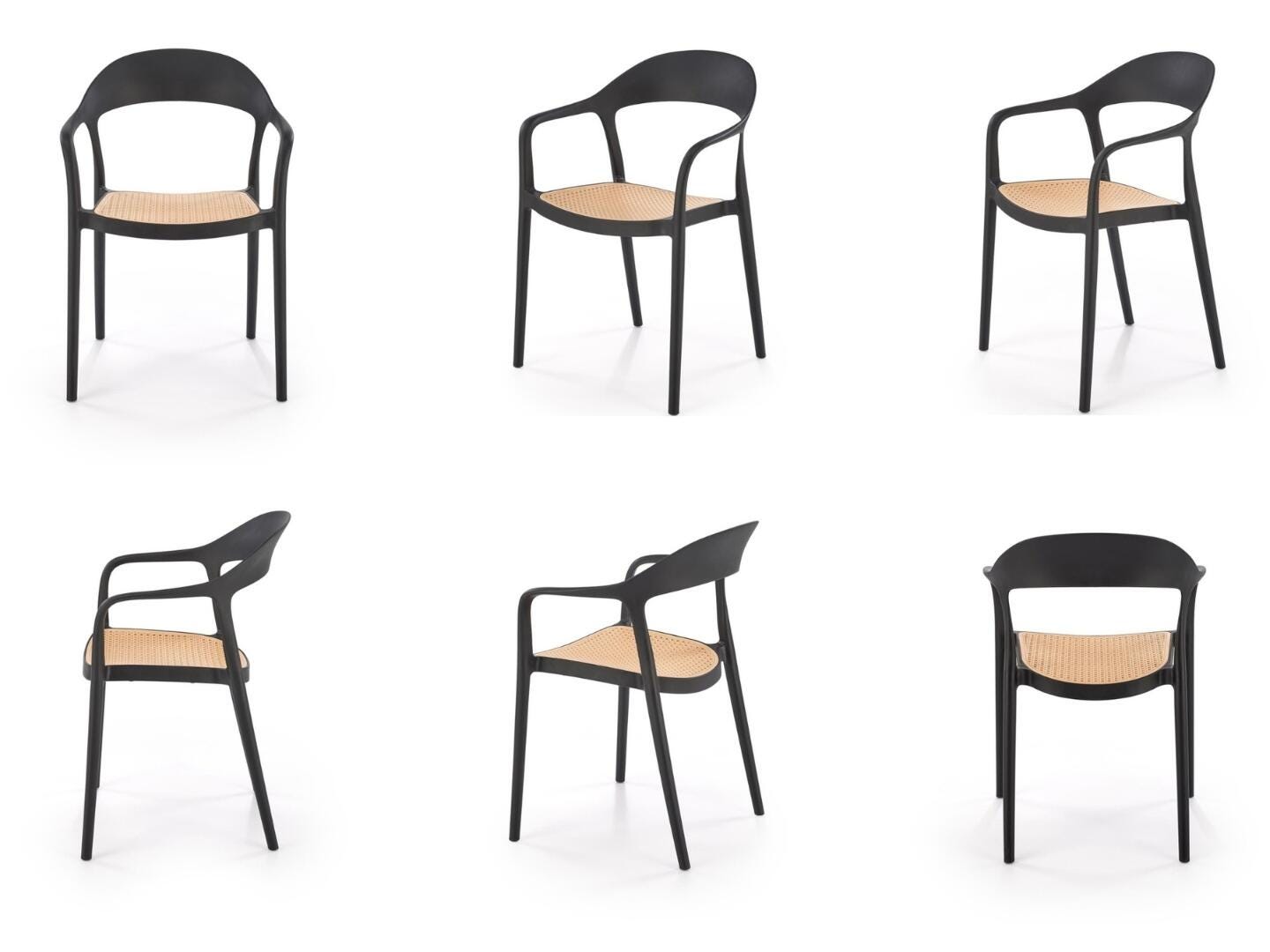 Amazonia Cane Outdoor Extendable Dining Table and 6 Chairs, , large