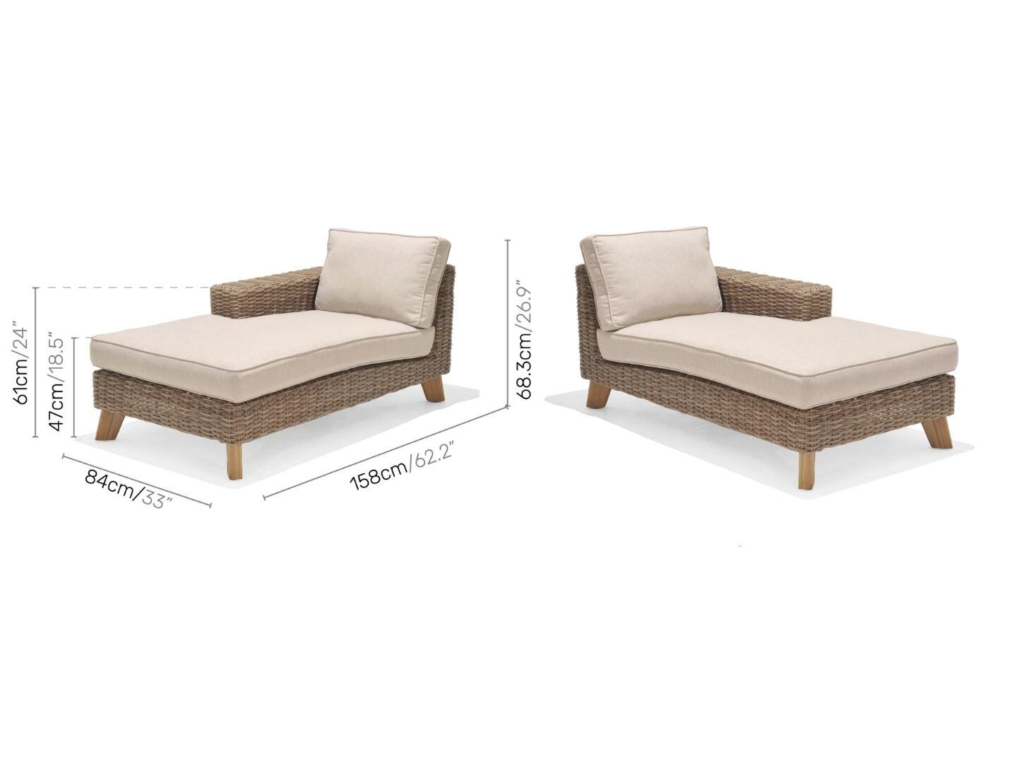 Amazonia Frapu Outdoor Chaise Lounge Set, , large