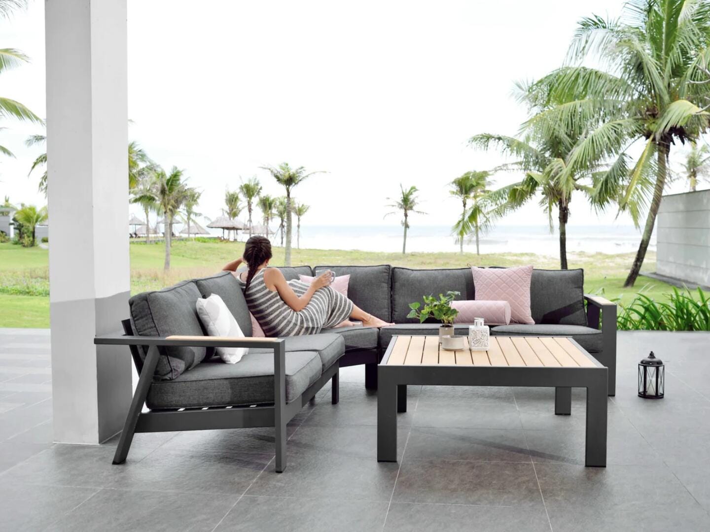Amazonia Lupa 4-Piece Outdoor Conversation Set, , large