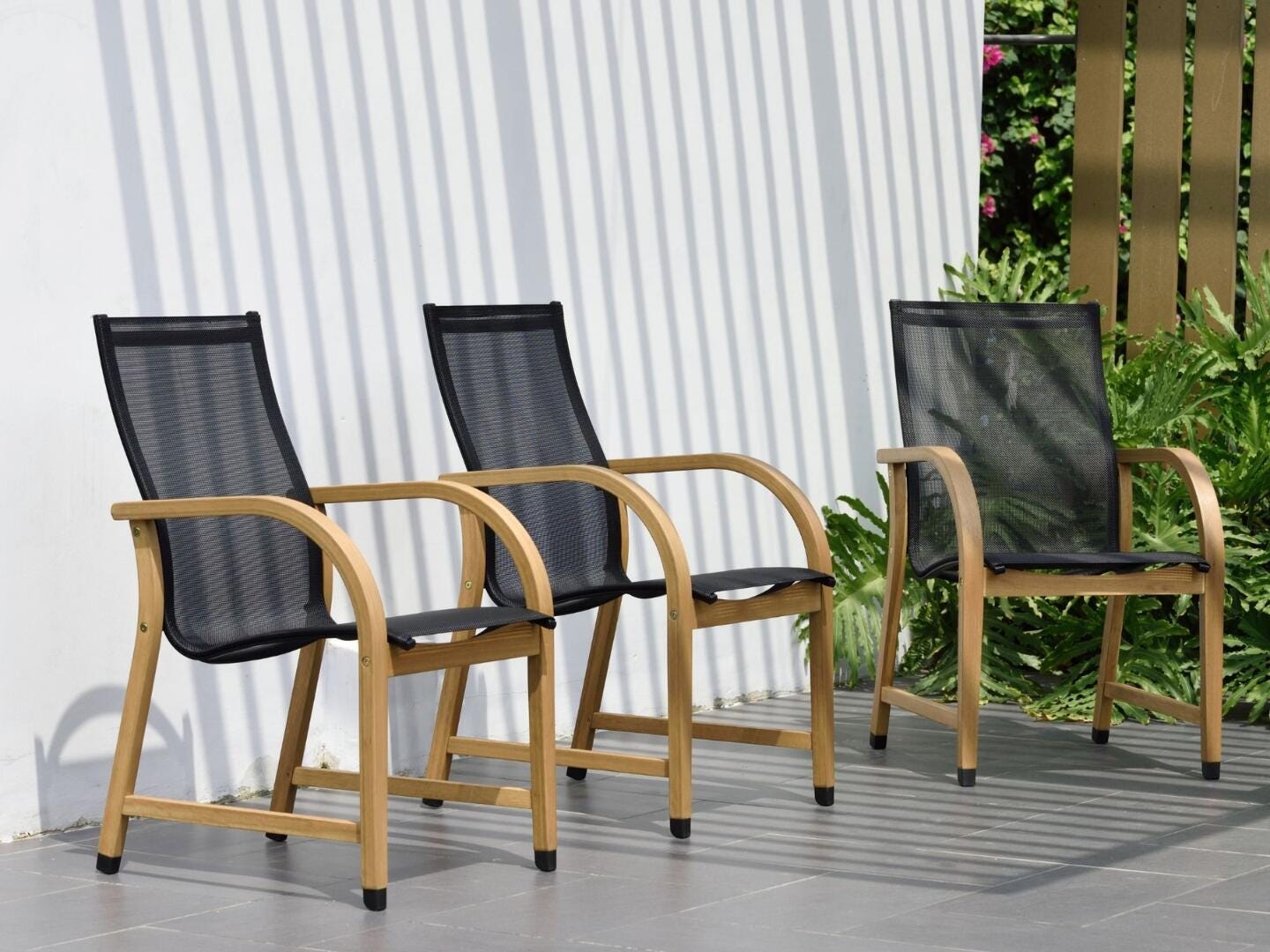Amazonia Mesh Outdoor Extendable Dining Table and 10 Chairs, , large