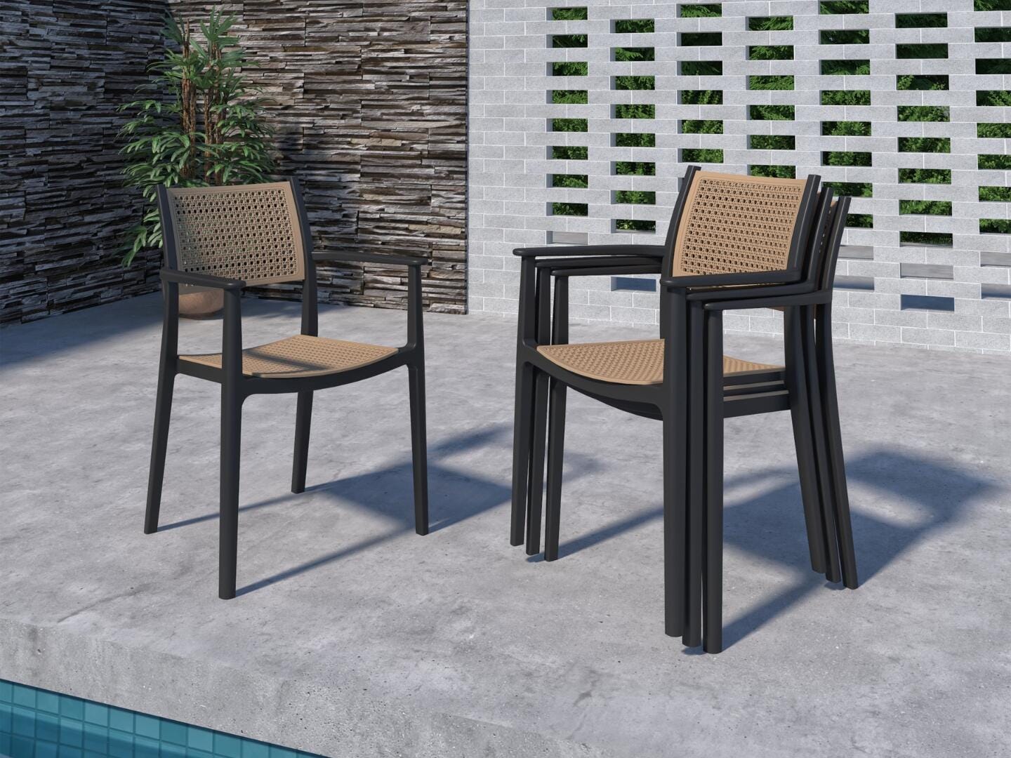 Amazonia More Outdoor Dining Table and 6 Chairs, , large