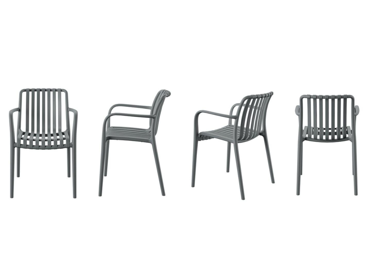 Amazonia Rumi Outdoor Extendable Dining Table and 12 Chairs, Gray/Brown, large