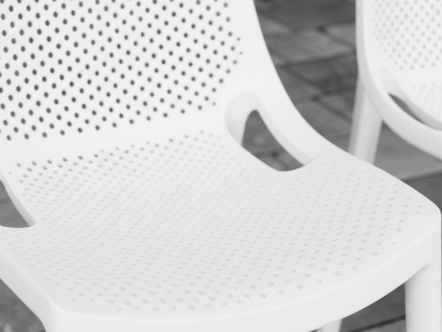 Amazonia Stack Outdoor Extendable Dining Table and 12 Chairs, White/Brown, large