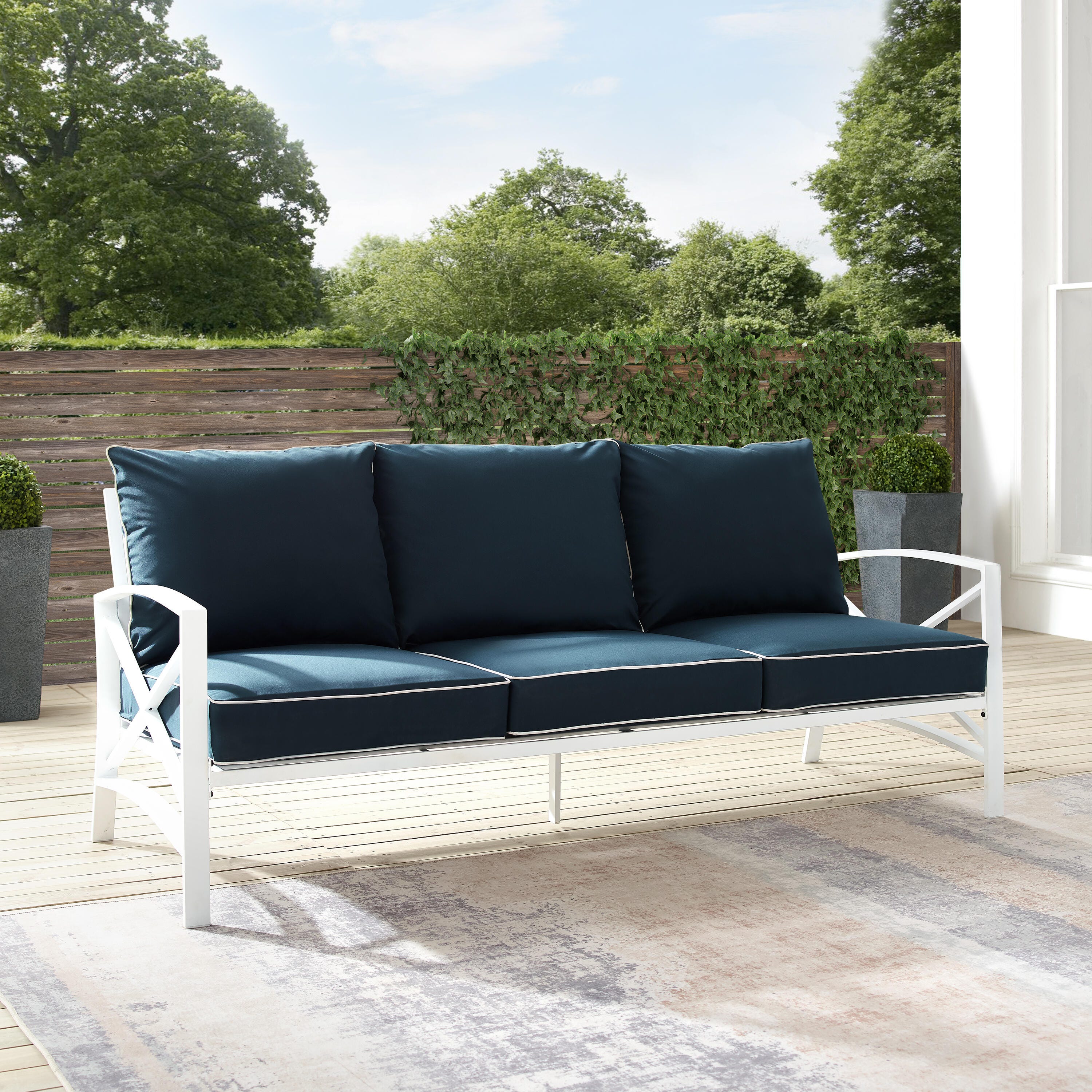 Kaplan Outdoor Sofa, Navy, large
