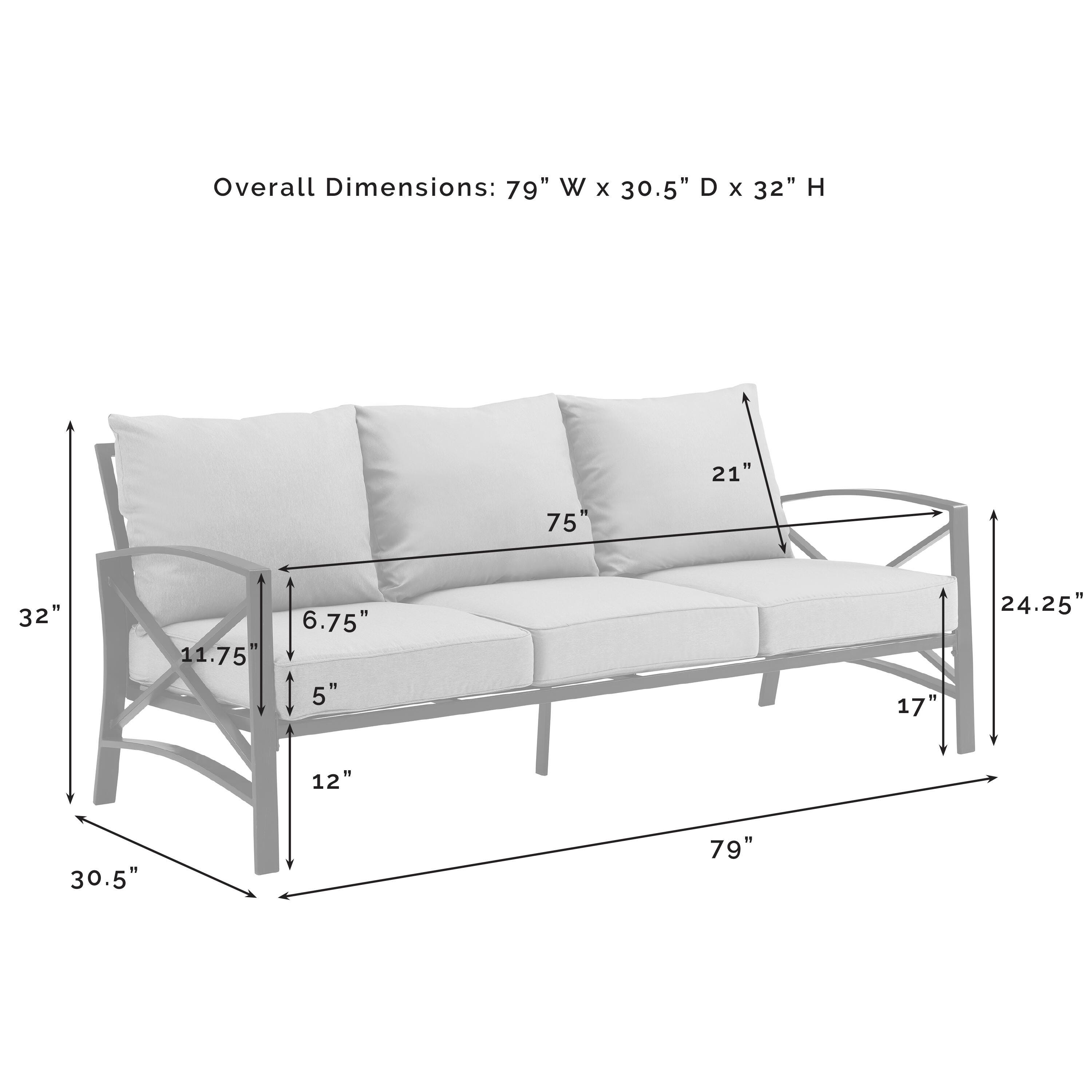 Kaplan Outdoor Sofa, Navy, large