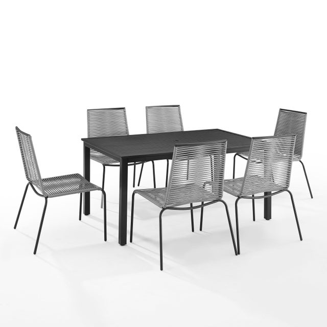 Fenton Outdoor Dining Table with 6 Chairs