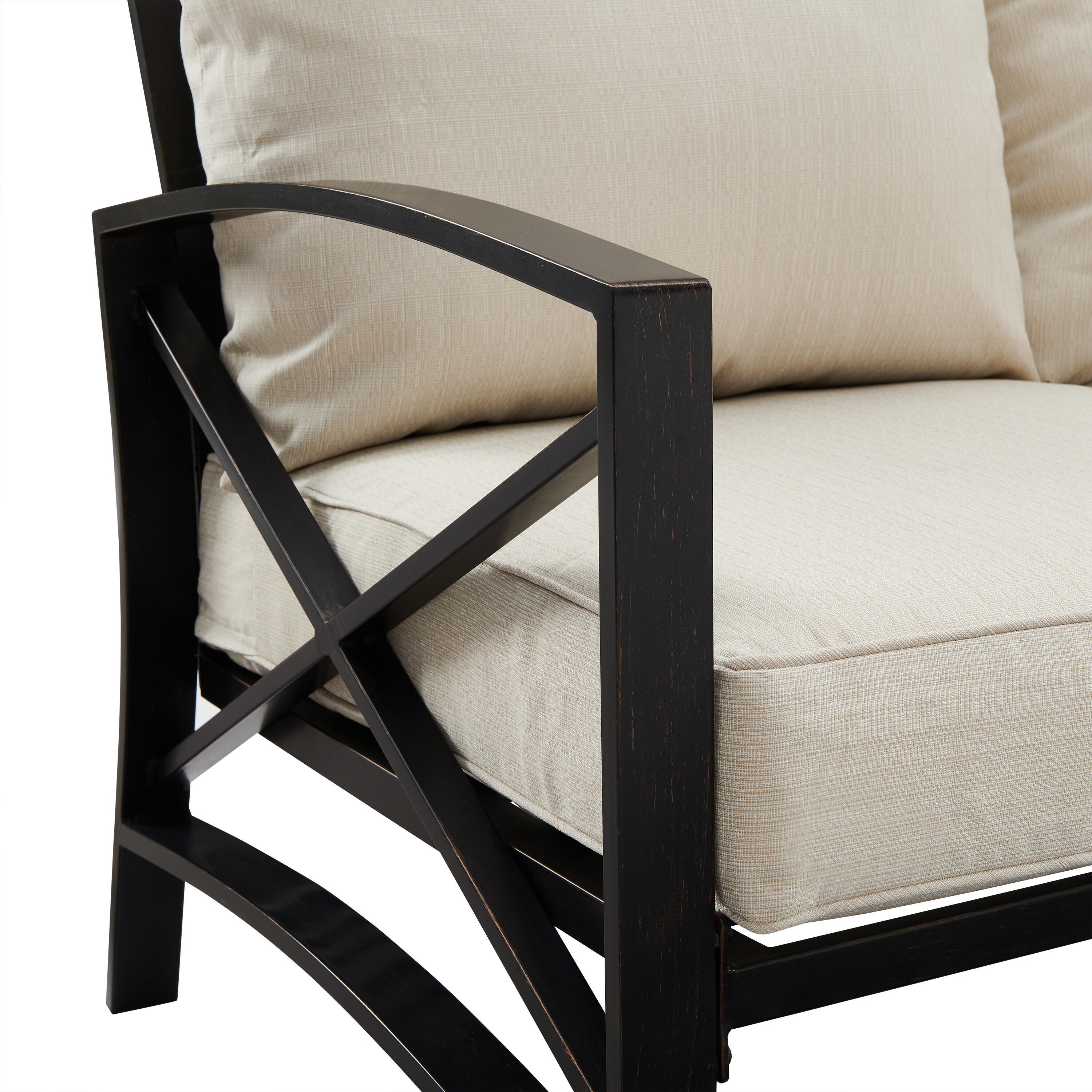 Kaplan Outdoor Sofa and Coffee Table, Oatmeal, large