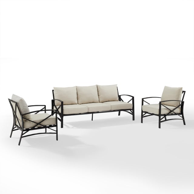 Kaplan Outdoor Sofa with 2 Chairs