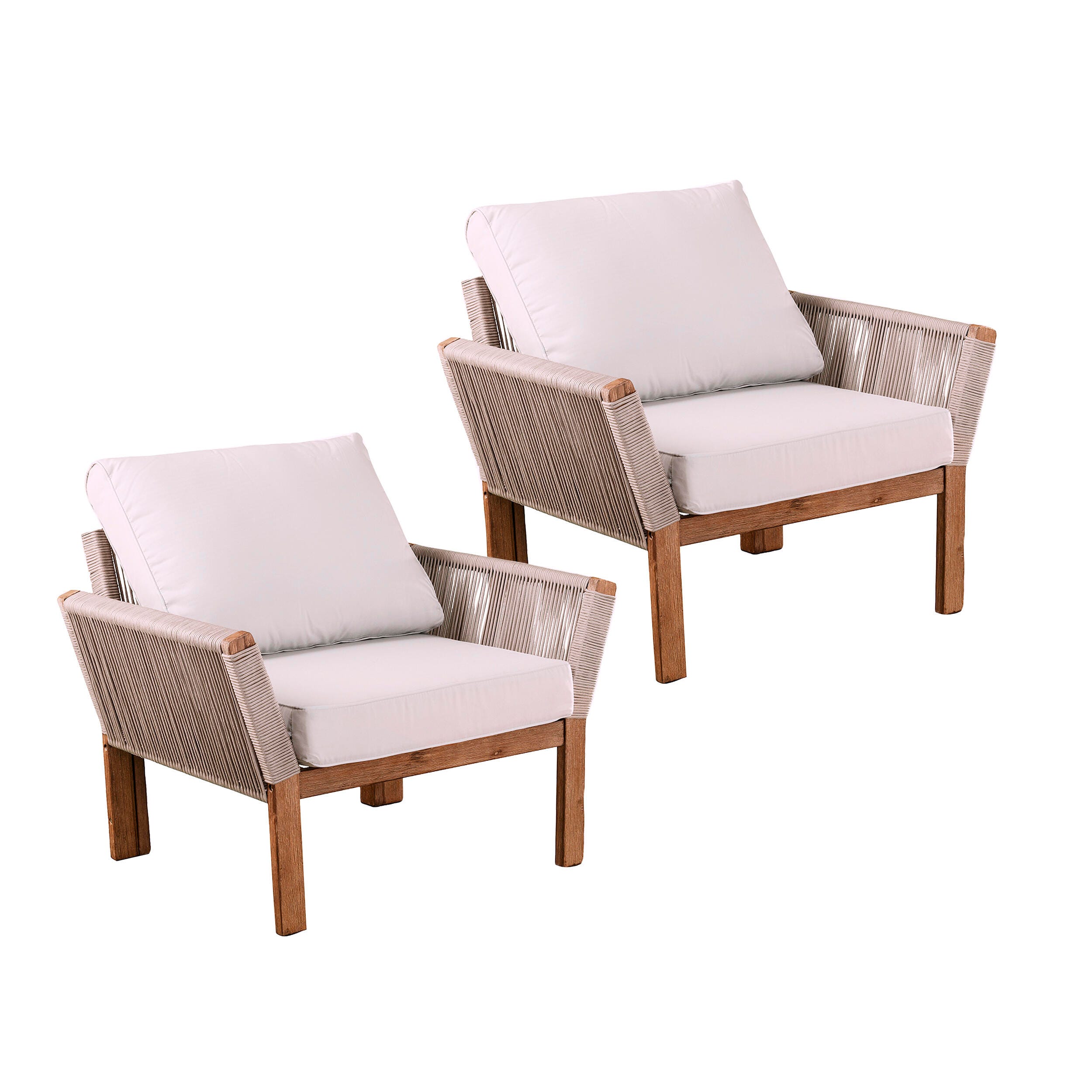 SEI Furniture Freston Outdoor Armchair w/ Cushions 2 Piece Set, , large