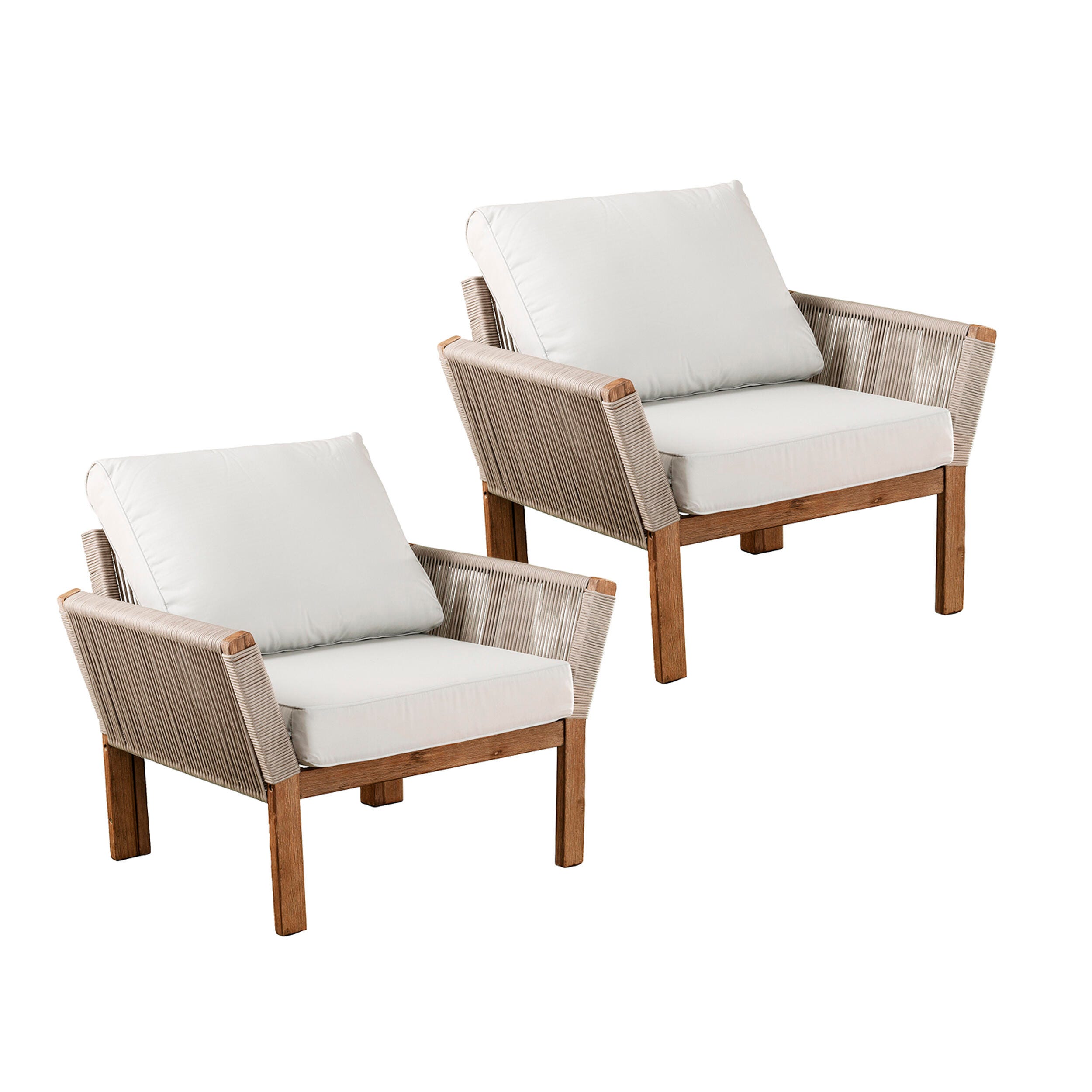 SEI Furniture Freston Outdoor Armchair w/ Cushions 2 Piece Set, , large