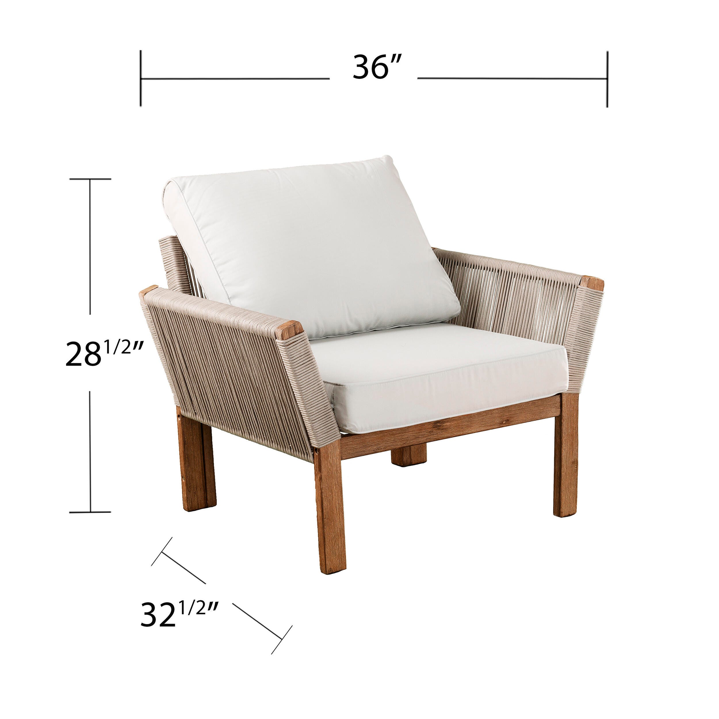 SEI Furniture Freston Outdoor Armchair w/ Cushions 2 Piece Set, , large