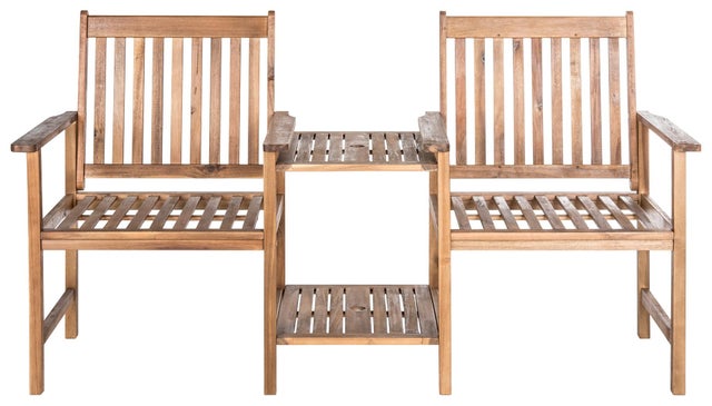 Halsted Twin Seat Outdoor Bench