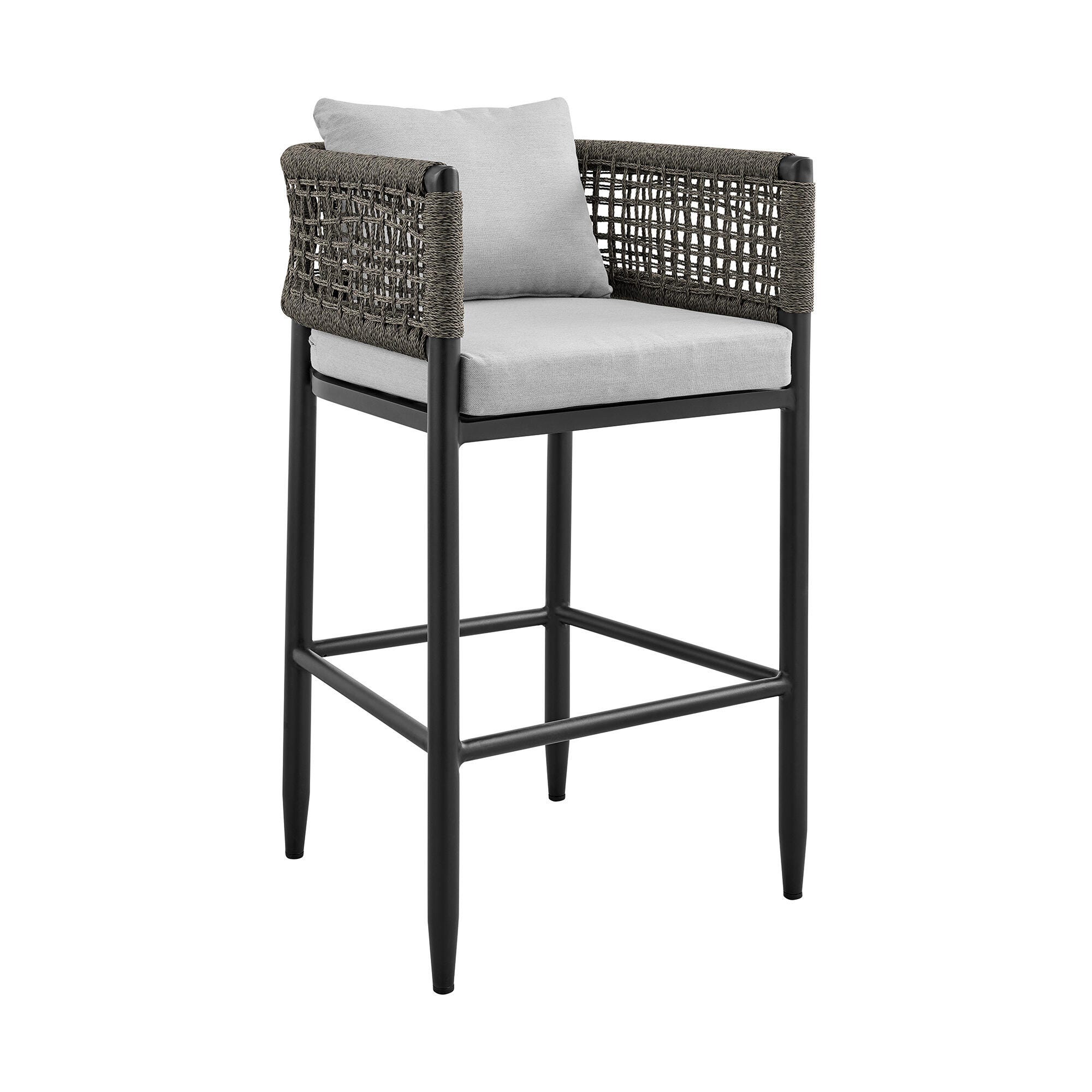 Alegria Outdoor Patio Bar Table and 4 Bar Stools, , large