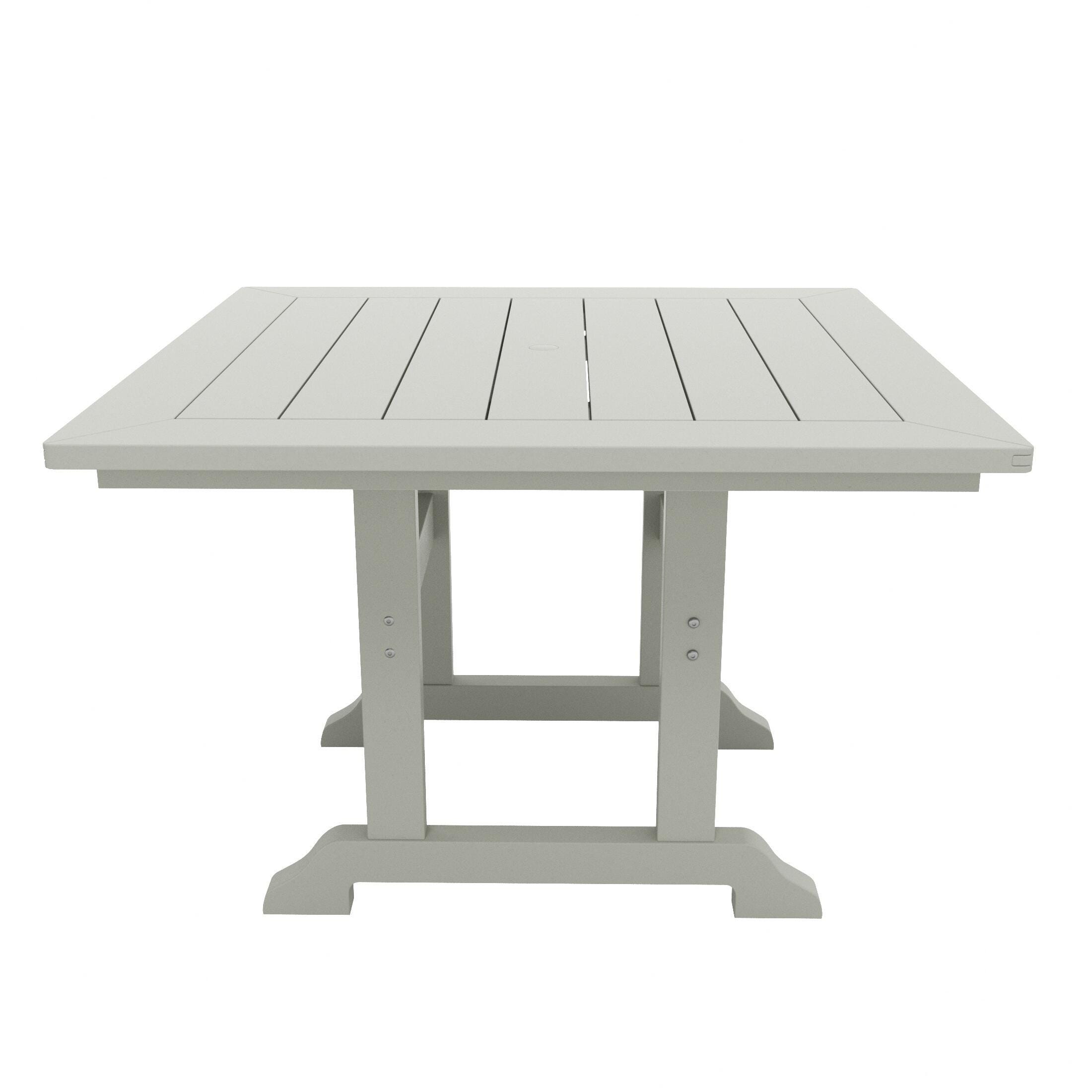Laguna Outdoor Adirondack Square Table and 4 Chairs, Sand, large